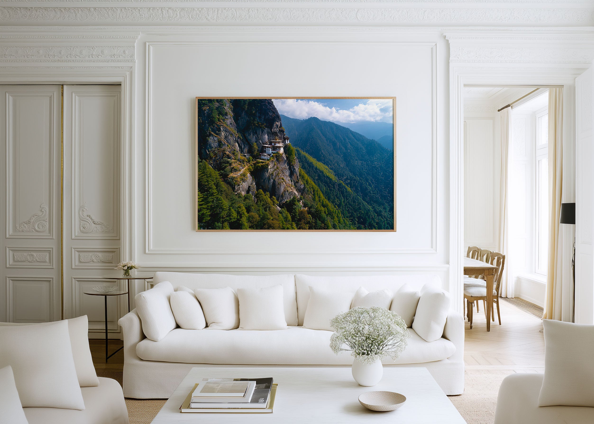 Tiger's Nest Monastery Bhutan Aerial Print