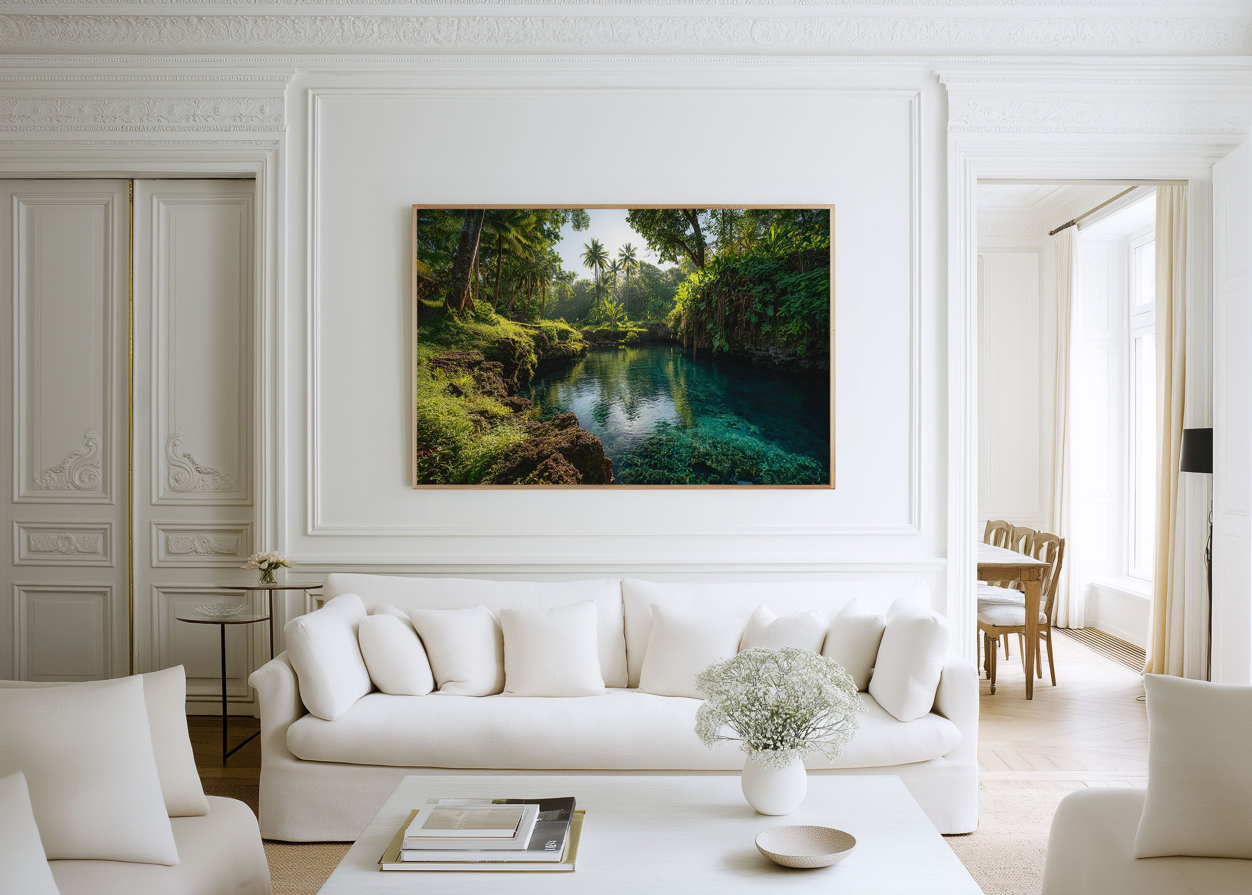 To Sua Ocean Trench Samoa Wall Art Print | Tropical Lagoon Jungle Landscape Photography