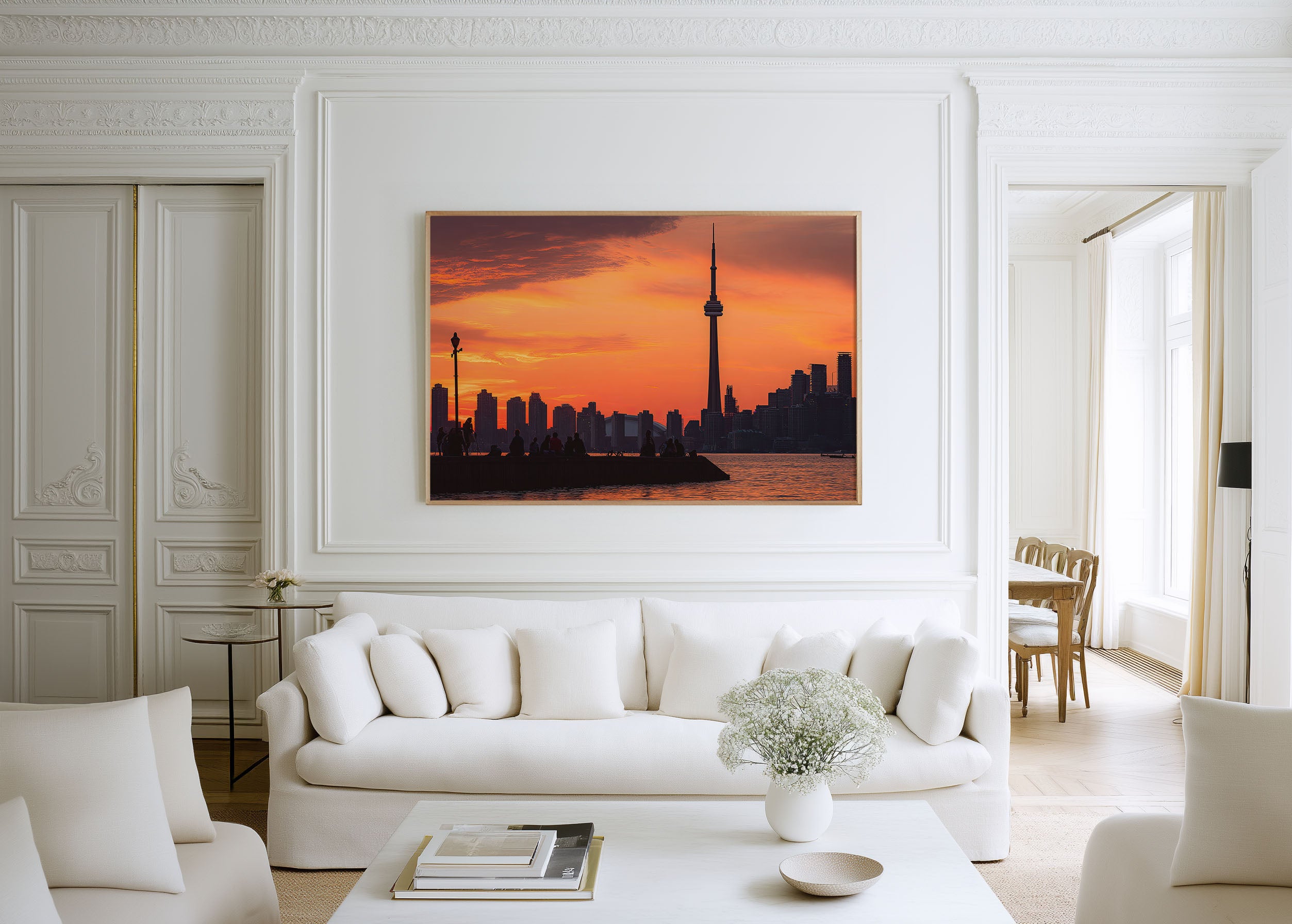 Toronto CN Tower Skyline Print | Lake Ontario Daytime Wall Art (Copy)