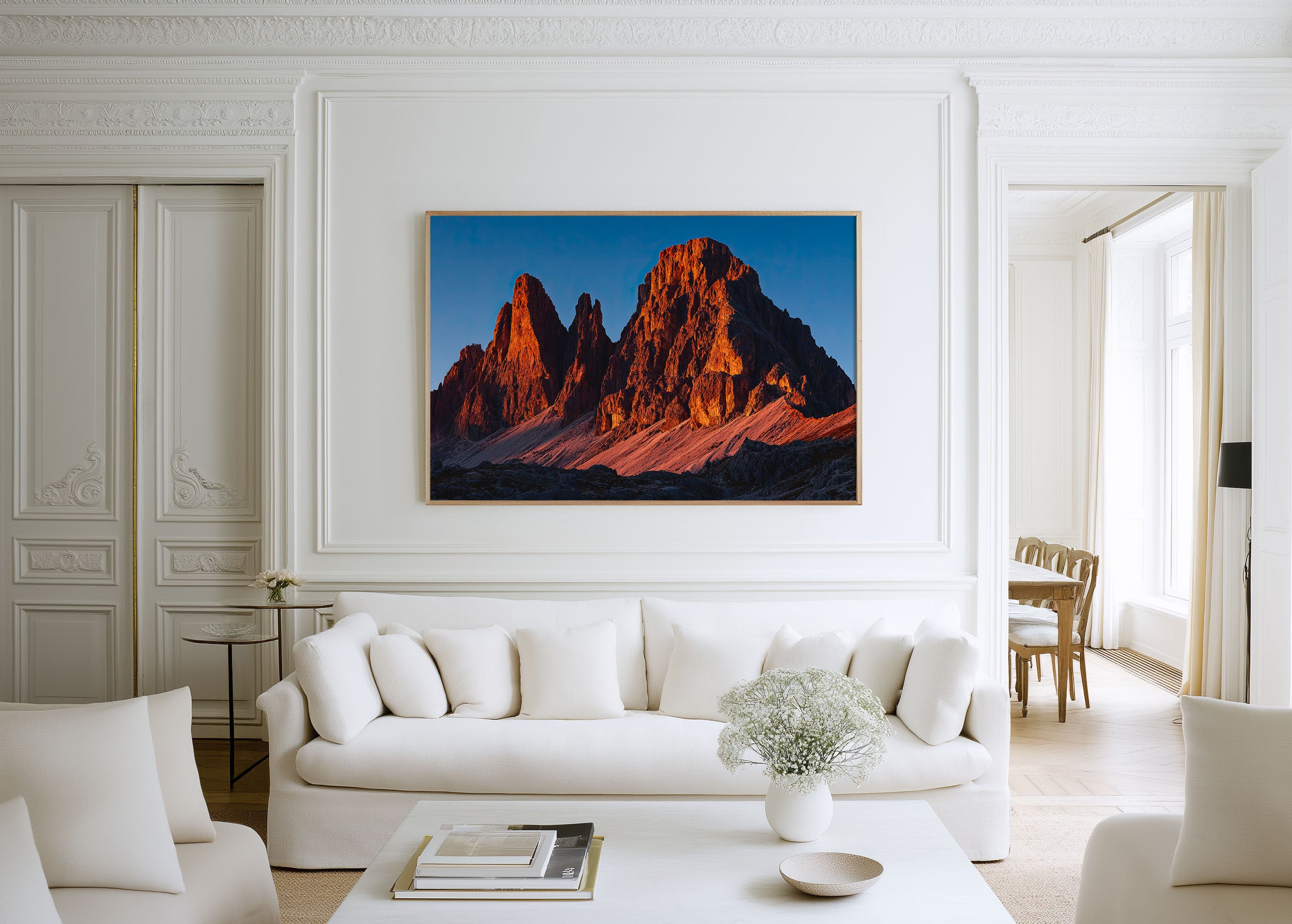 Tre Cime di Lavaredo Wall Art Print | Dolomites Sunset Mountain Photography