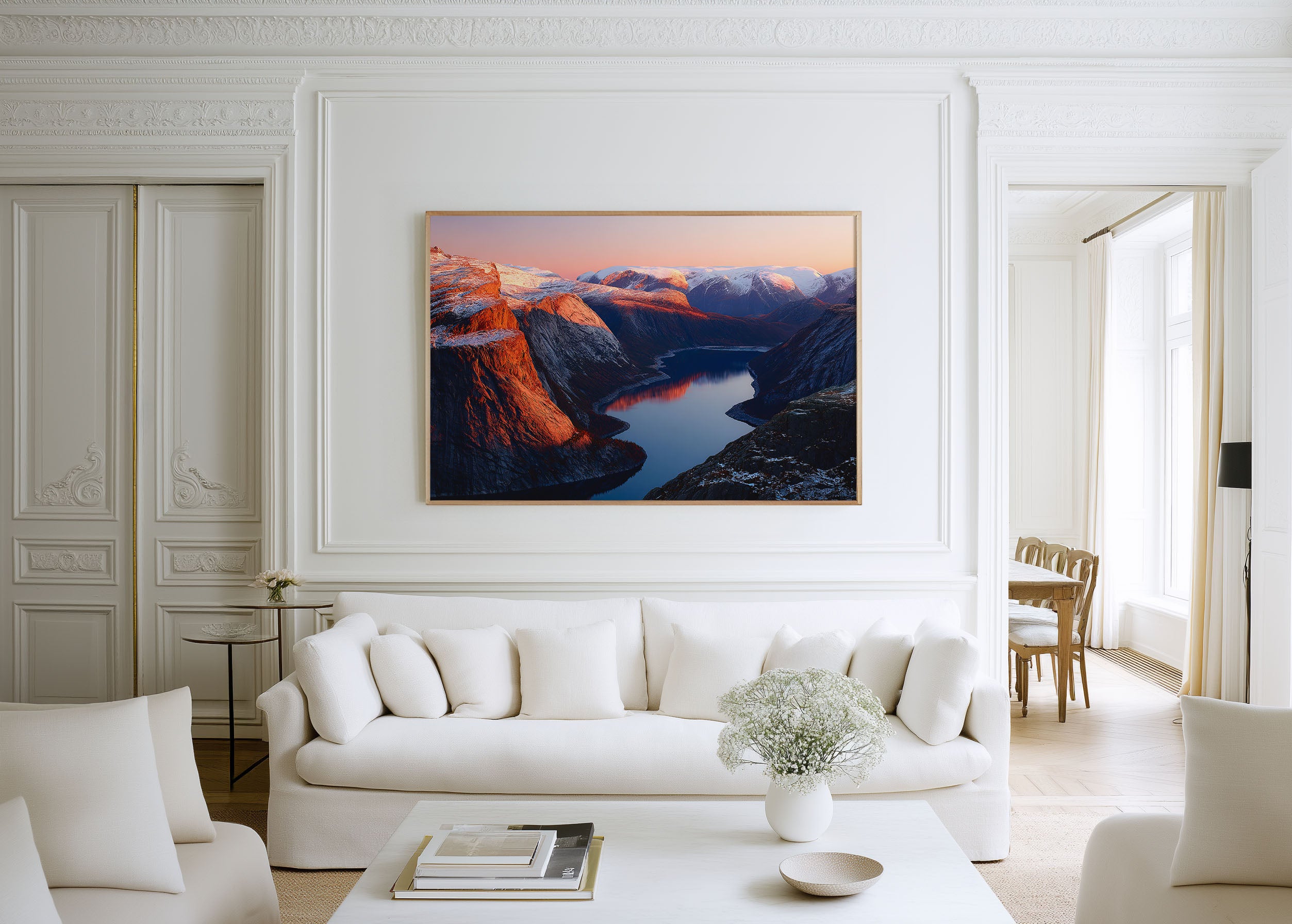 Trolltunga Norway Wall Art Print | Dramatic Norwegian Fjord Mountain Landscape
