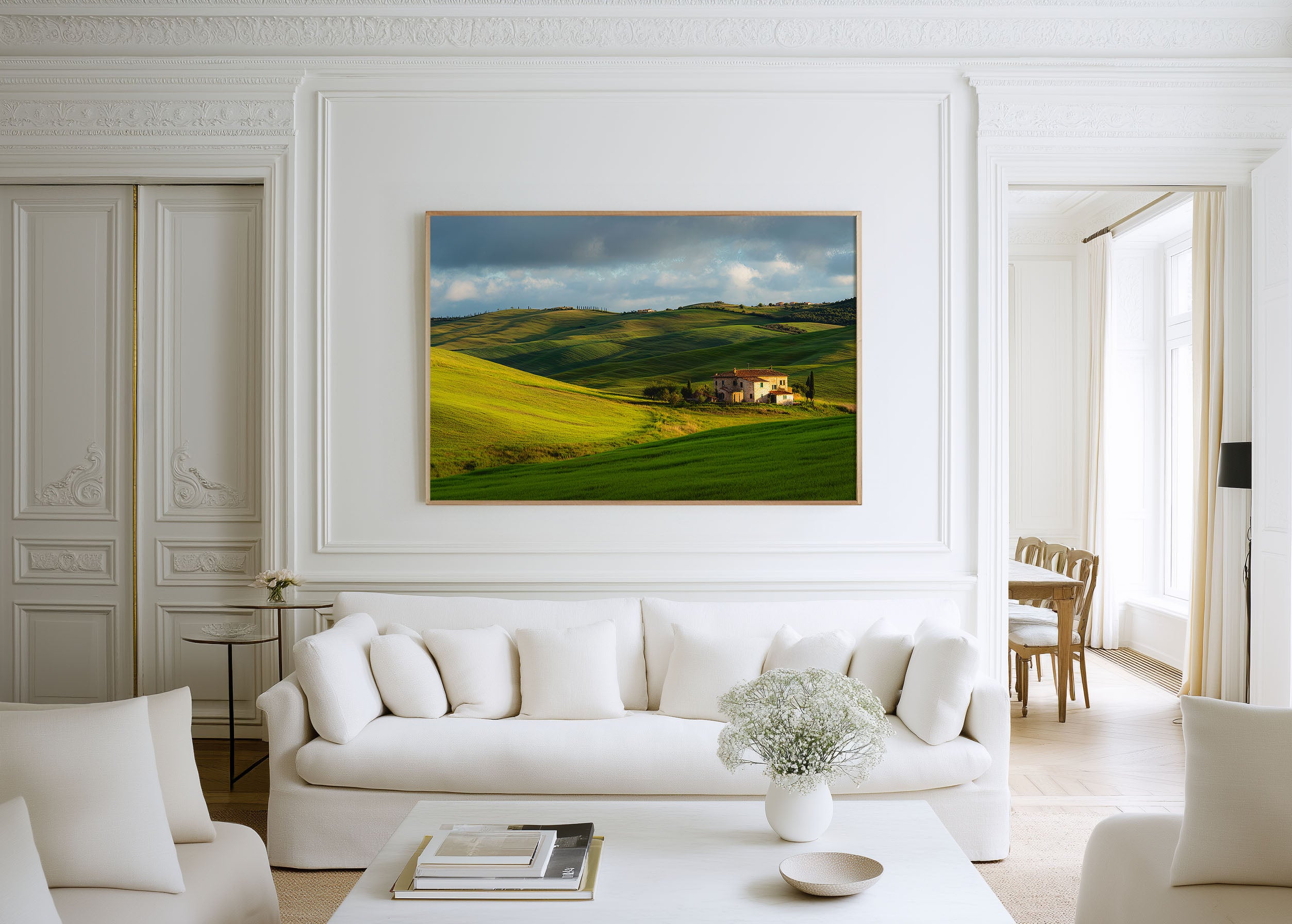 Tuscany Rolling Hills Print – Italian Farmhouse Wall Art
