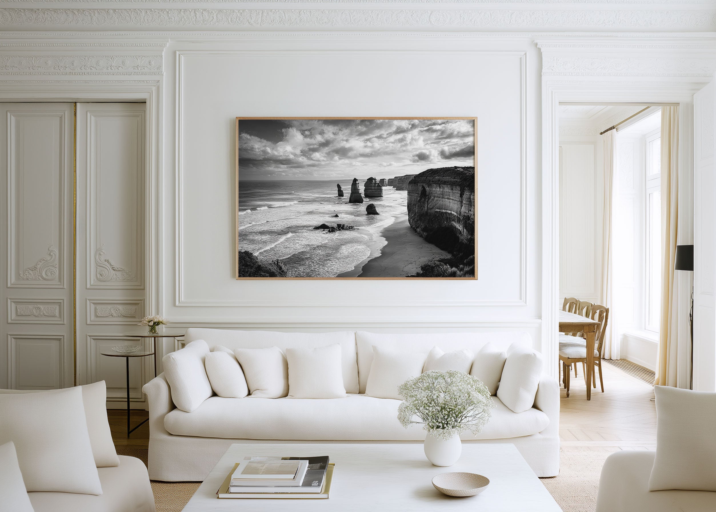 Twelve Apostles Australia Black & White Wall Art