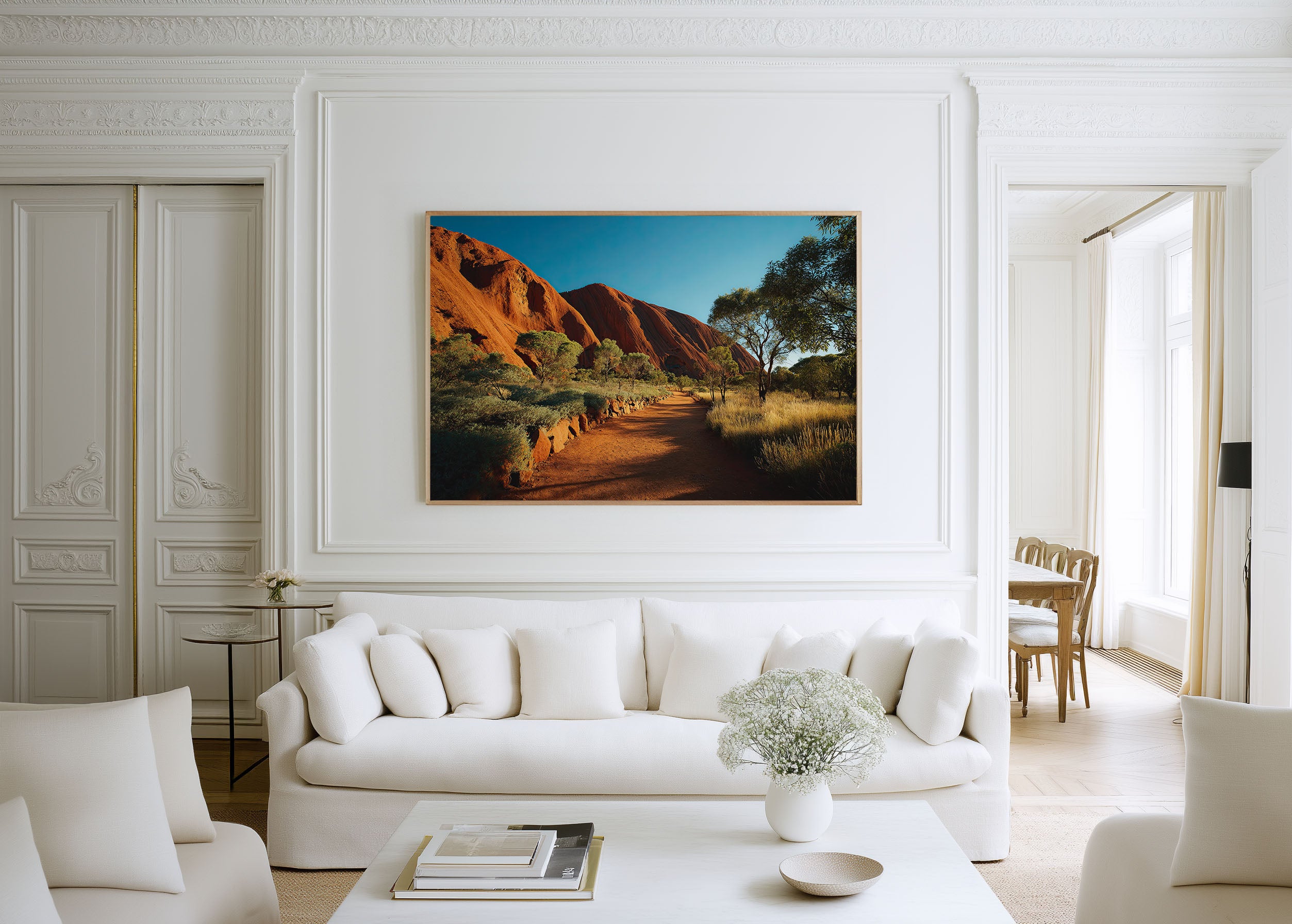 Uluru Mala Walk Sunrise Wall Art Print – Ayers Rock Australian Outback Landscape