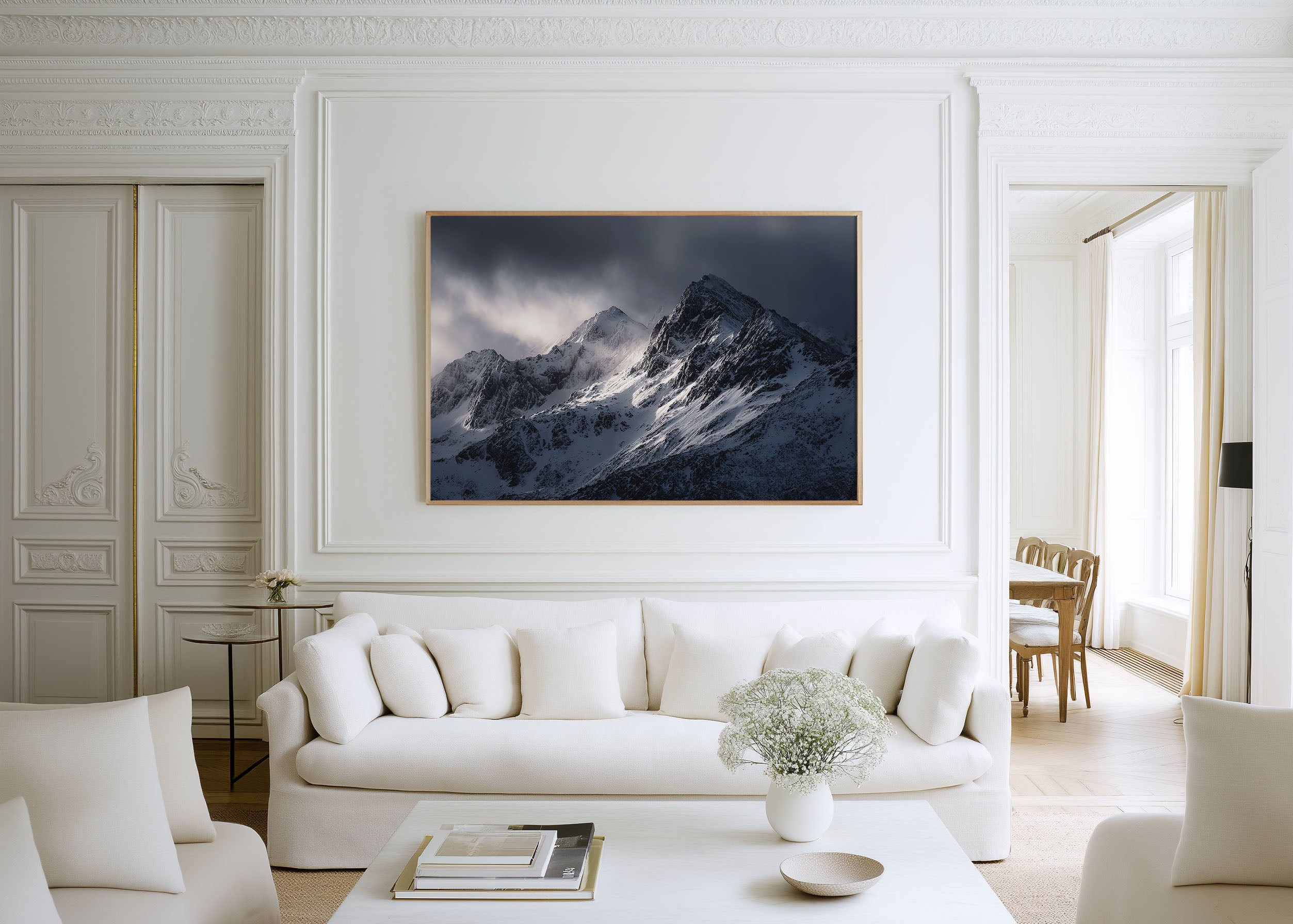 Patagonia Mountain Wall Art Print | Ushuaia Snow Peaks Poster
