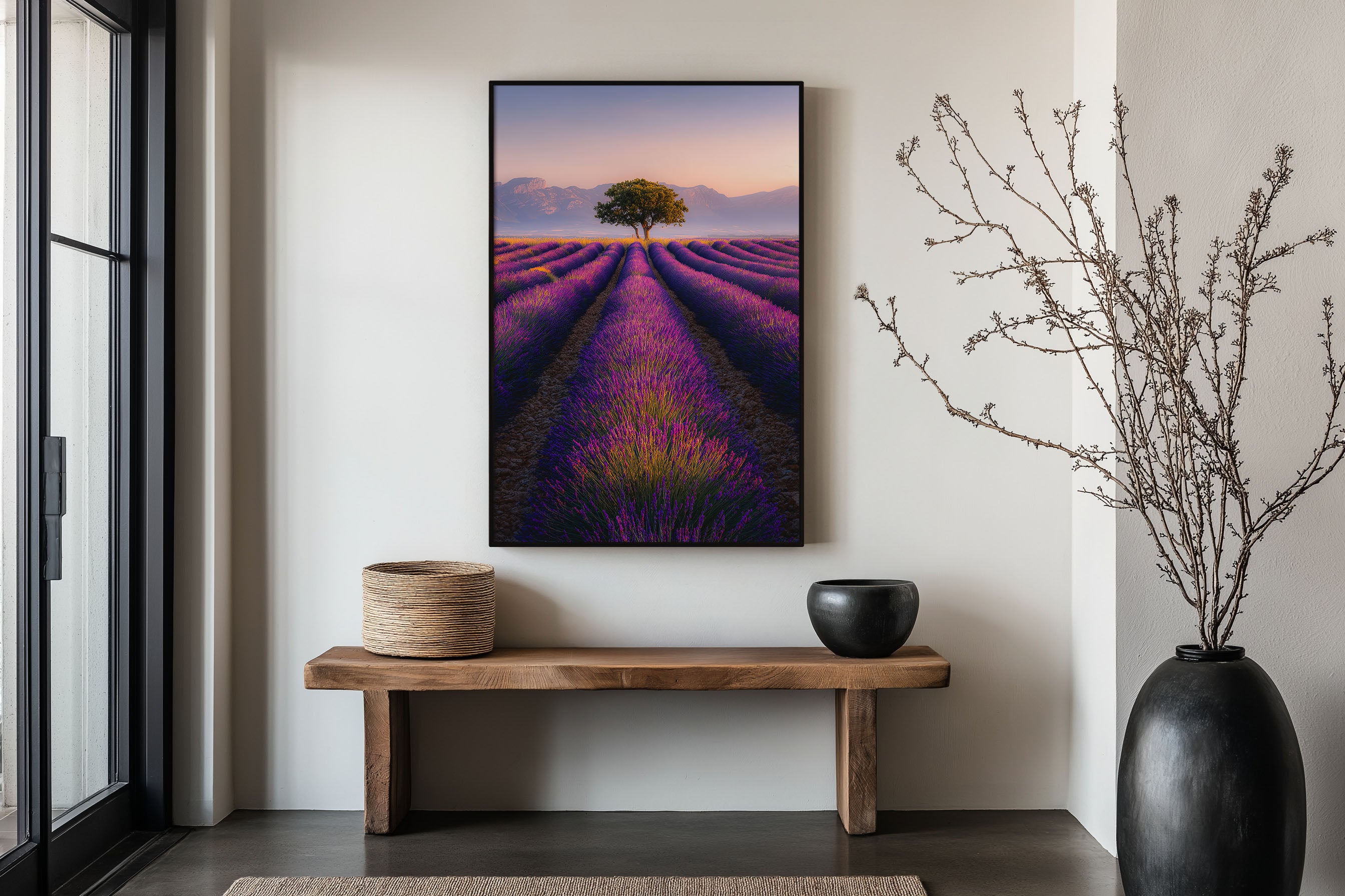 Valensole Lavender Fields France Print | Provence Sunrise Wall Art | French Countryside Photography
