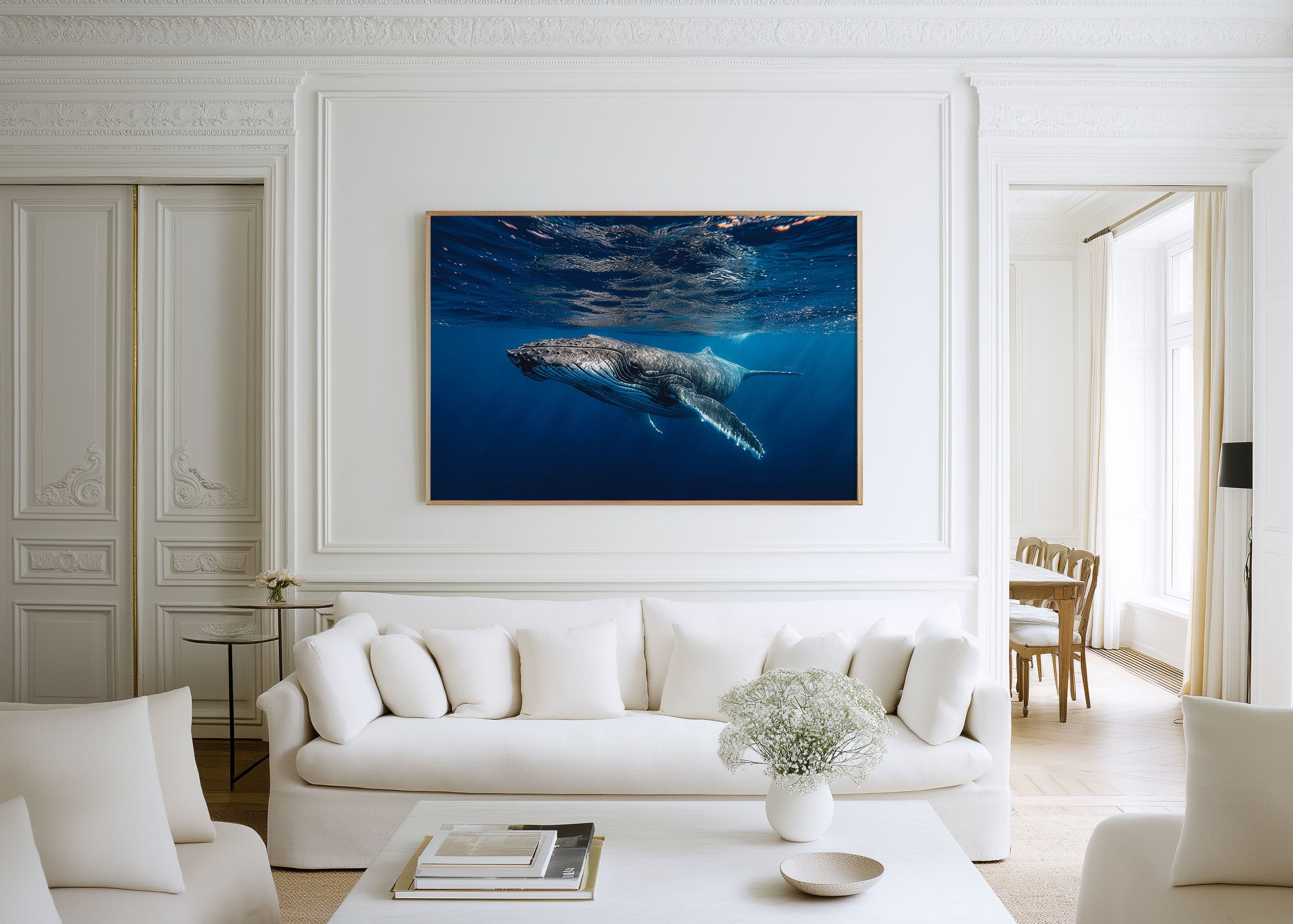 Whale Wall Art – Underwater Marine Photography Print