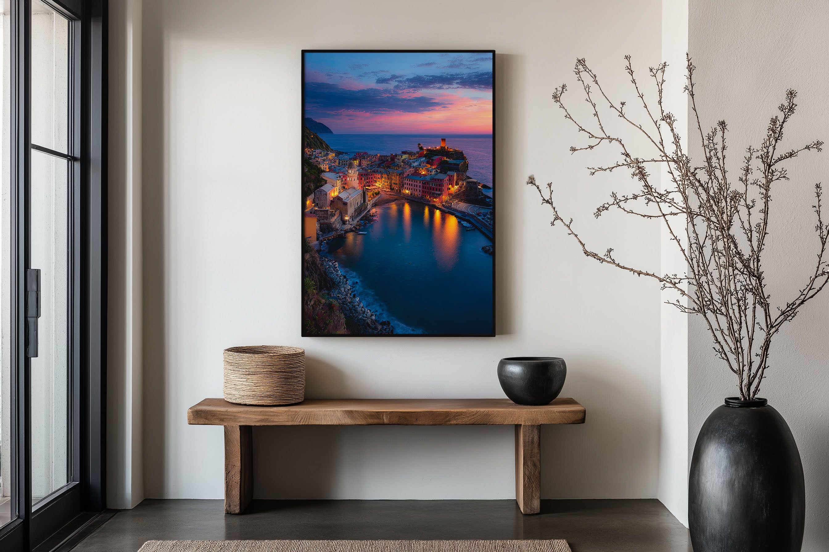 Vernazza Cinque Terre Sunset Print | Italian Riviera Coastal Village Wall Art | Liguria Italy Photography