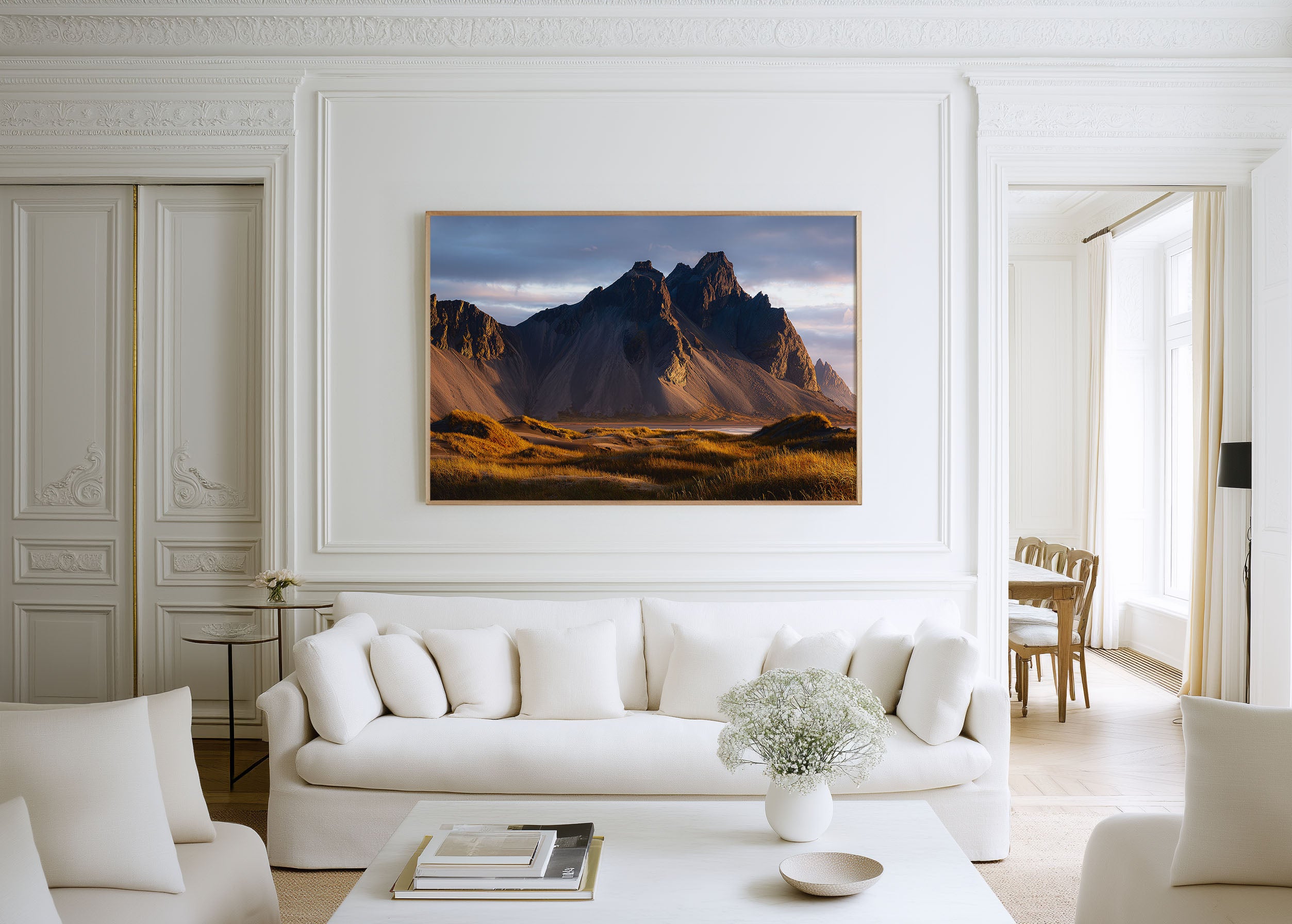 Vestrahorn Mountain Iceland Wall Art | Stokksnes Coastal Landscape Print
