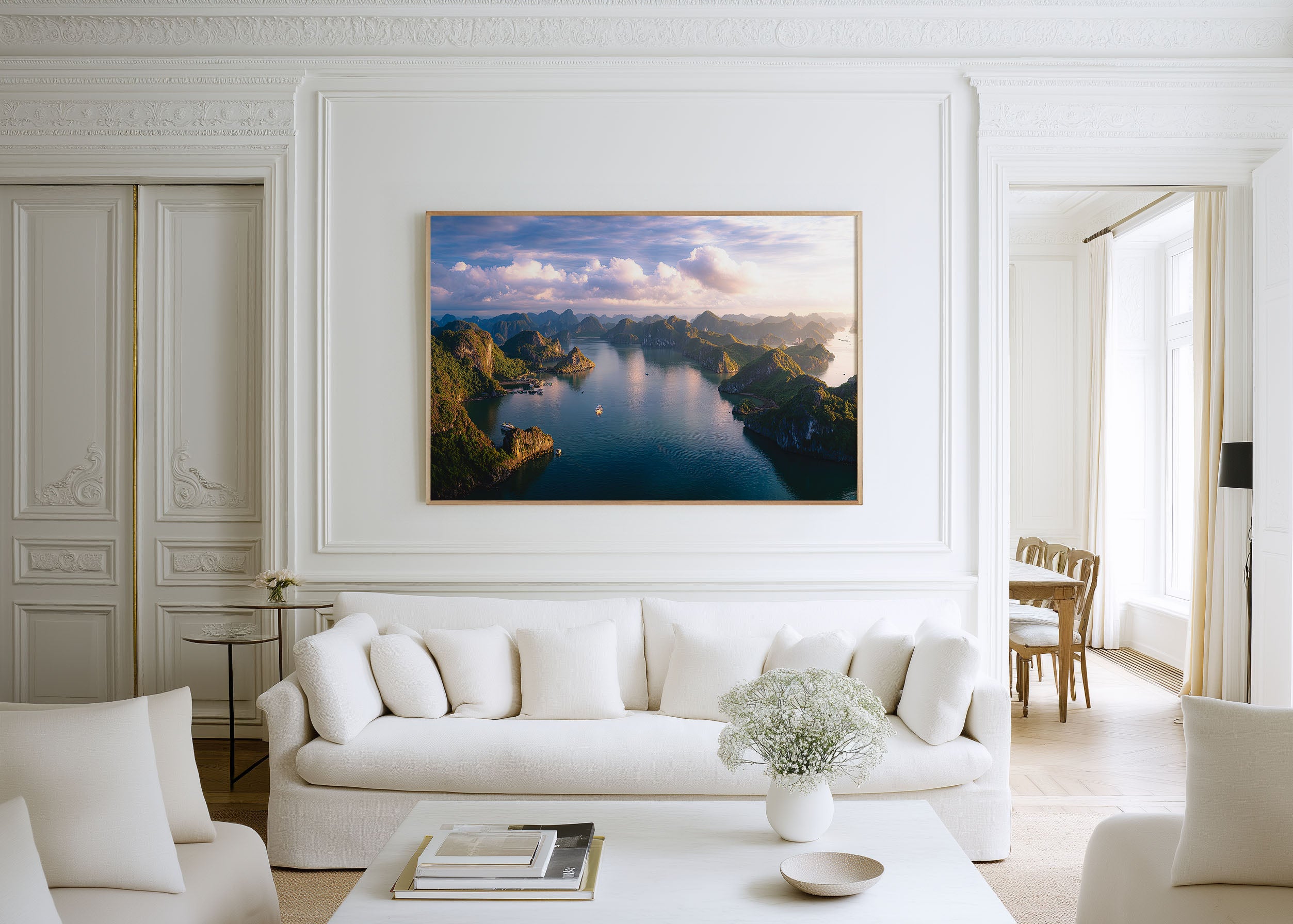 Vietnam Ha Long Bay Wall Art Print – Limestone Islands Seascape