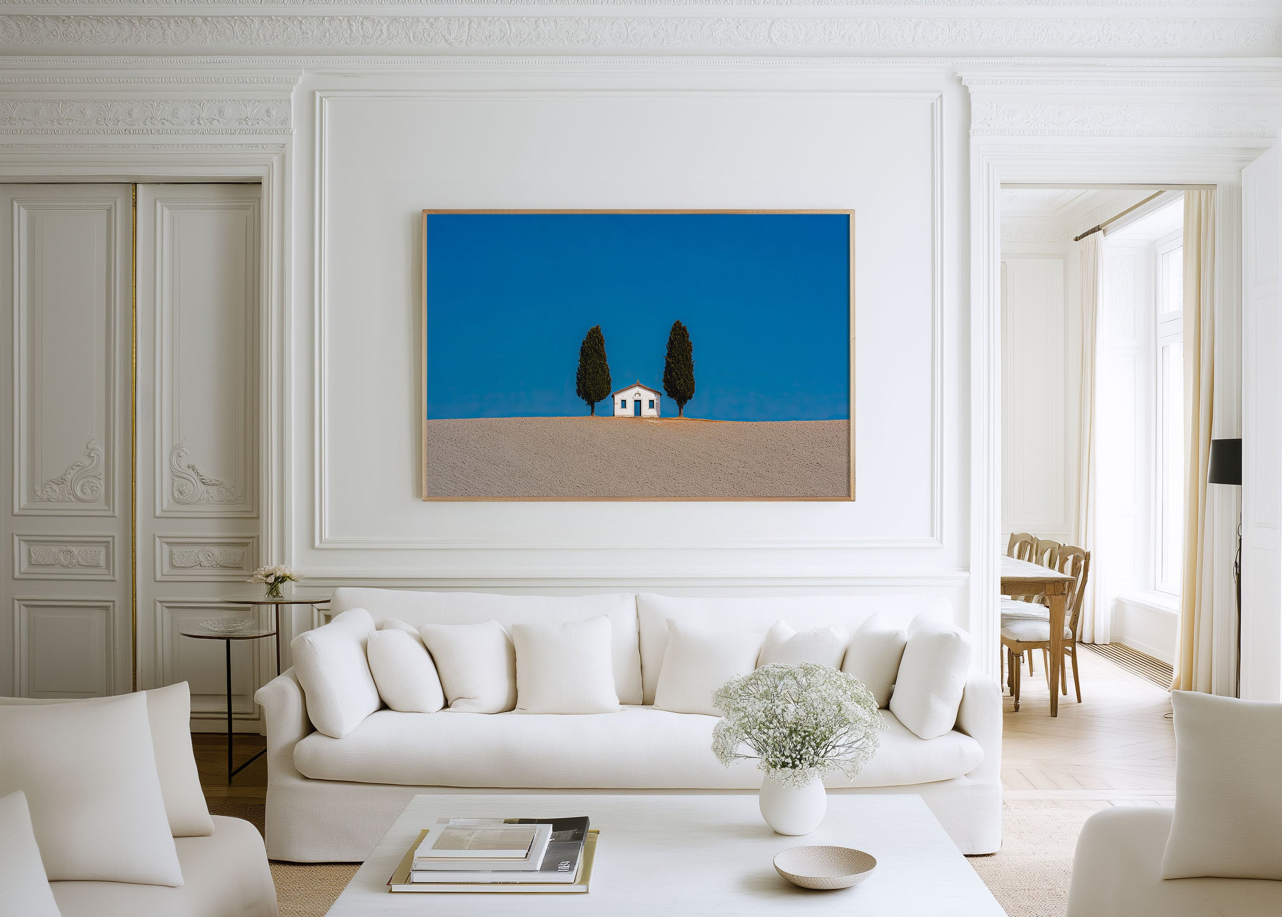 Iconic Vitaleta Chapel Cypress Trees Print