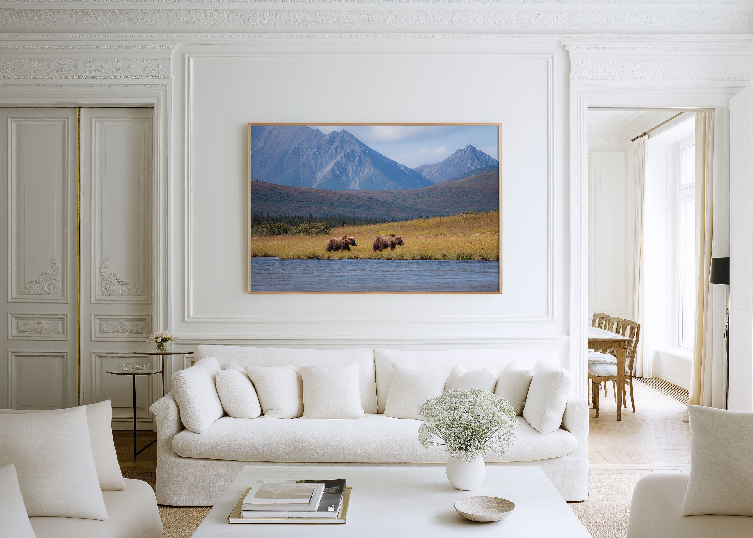 Wilderness Crossing – Alaskan Grizzlies Wall Art Print