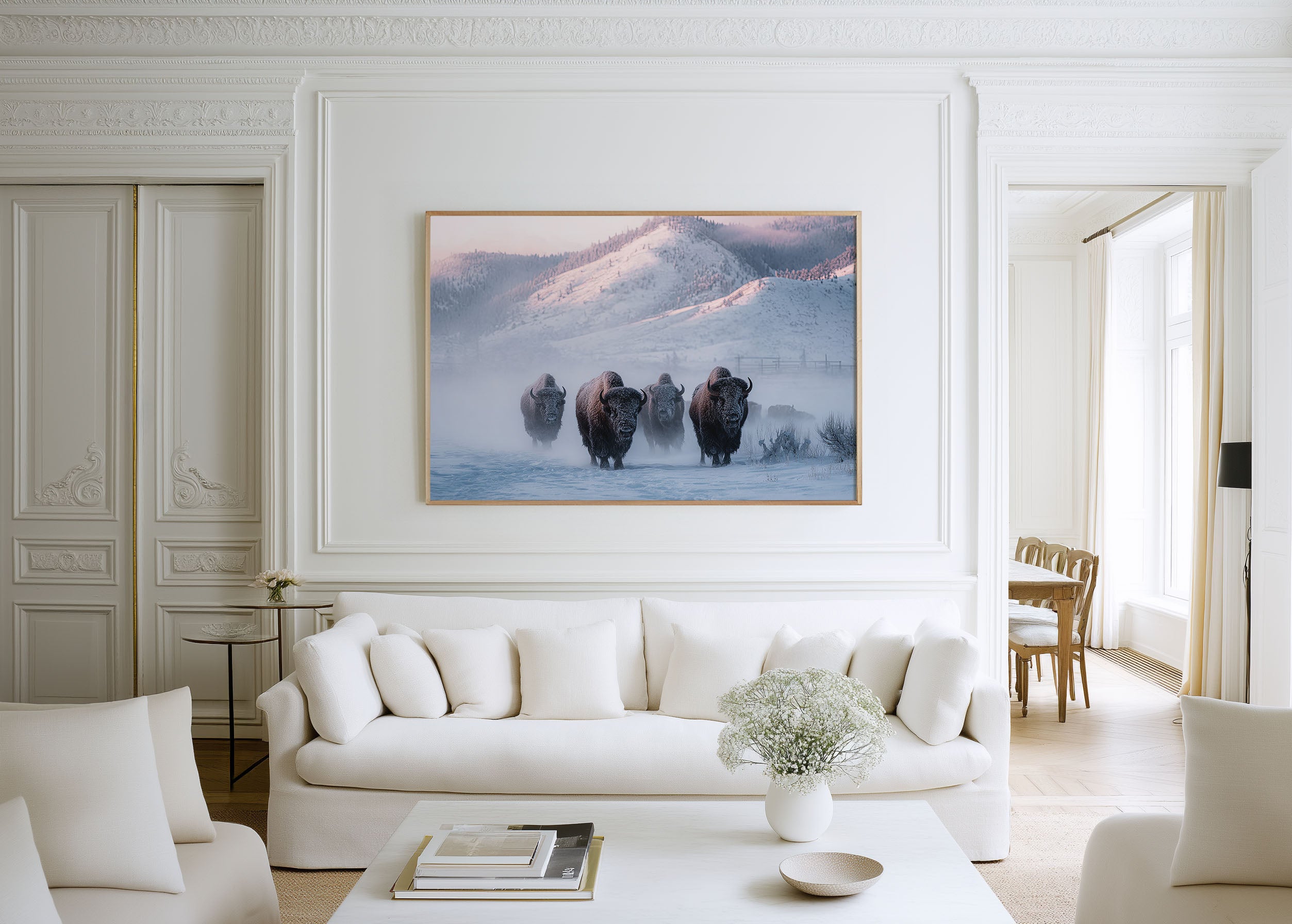 Winter Titans – Yellowstone Bison Wall Art Print