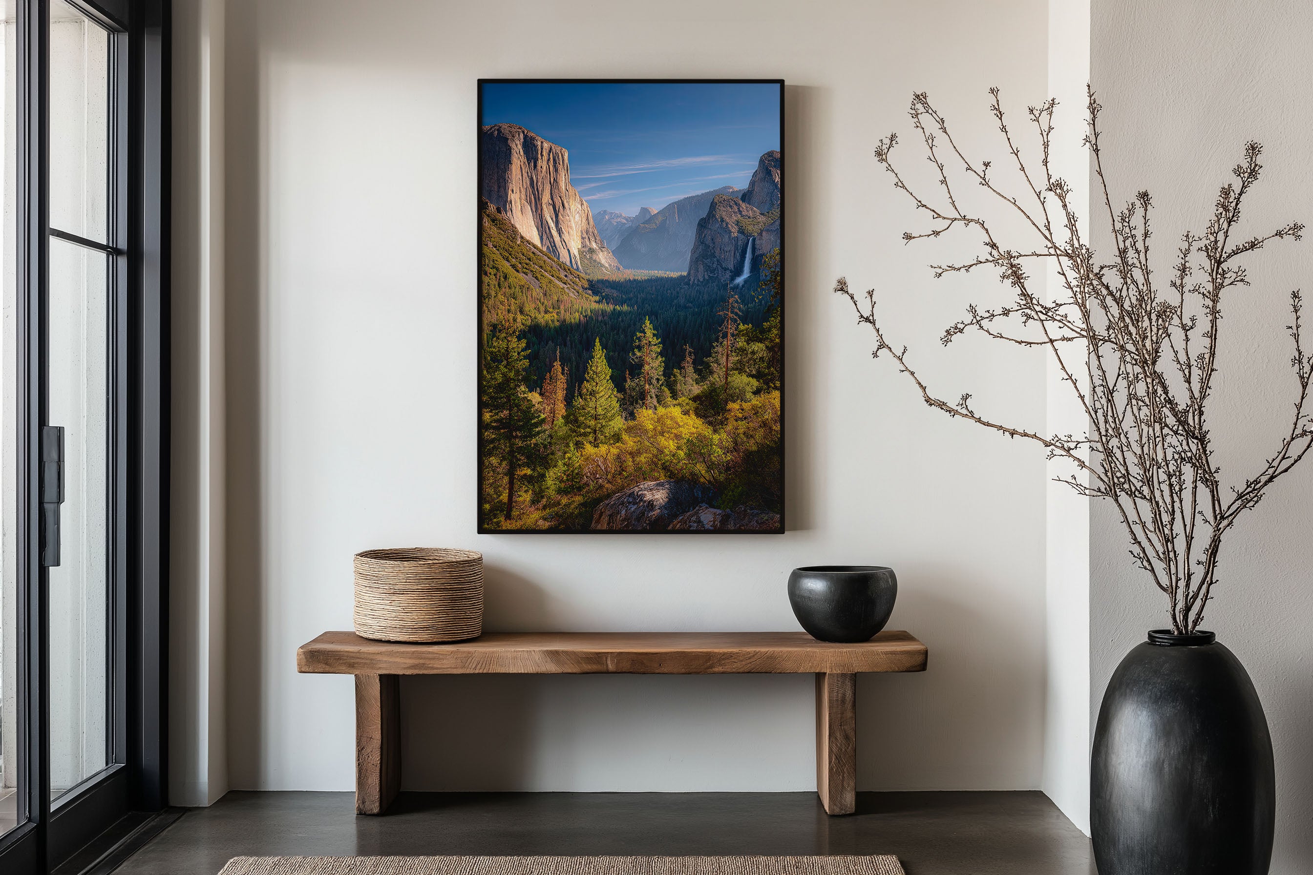 Yosemite Valley Wall Art Print | El Capitan Half Dome Bridalveil Fall California Photography | National Park Travel Poster | Nature Home Decor