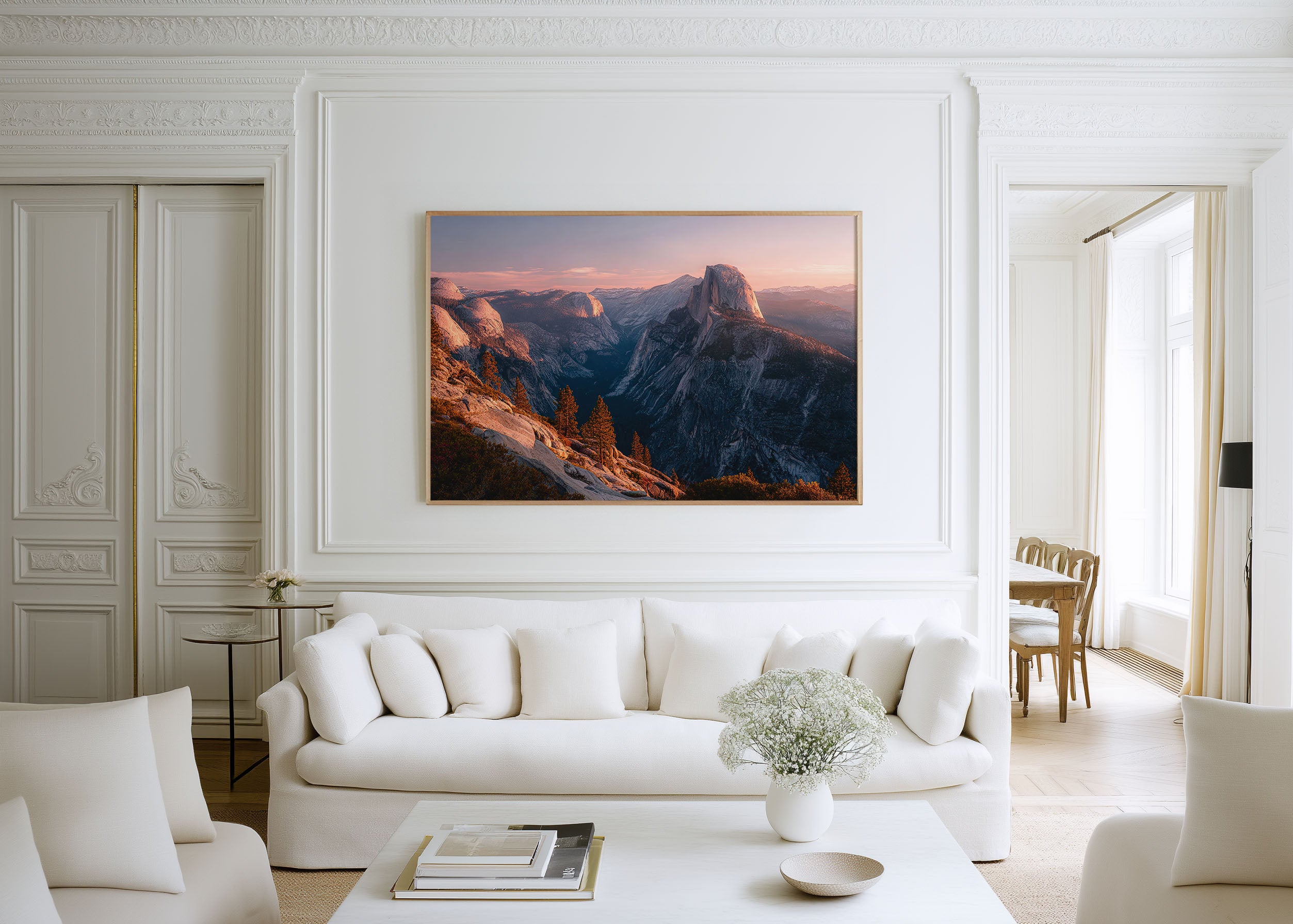 Yosemite Half Dome Sunset Wall Art Print – California National Park Landscape