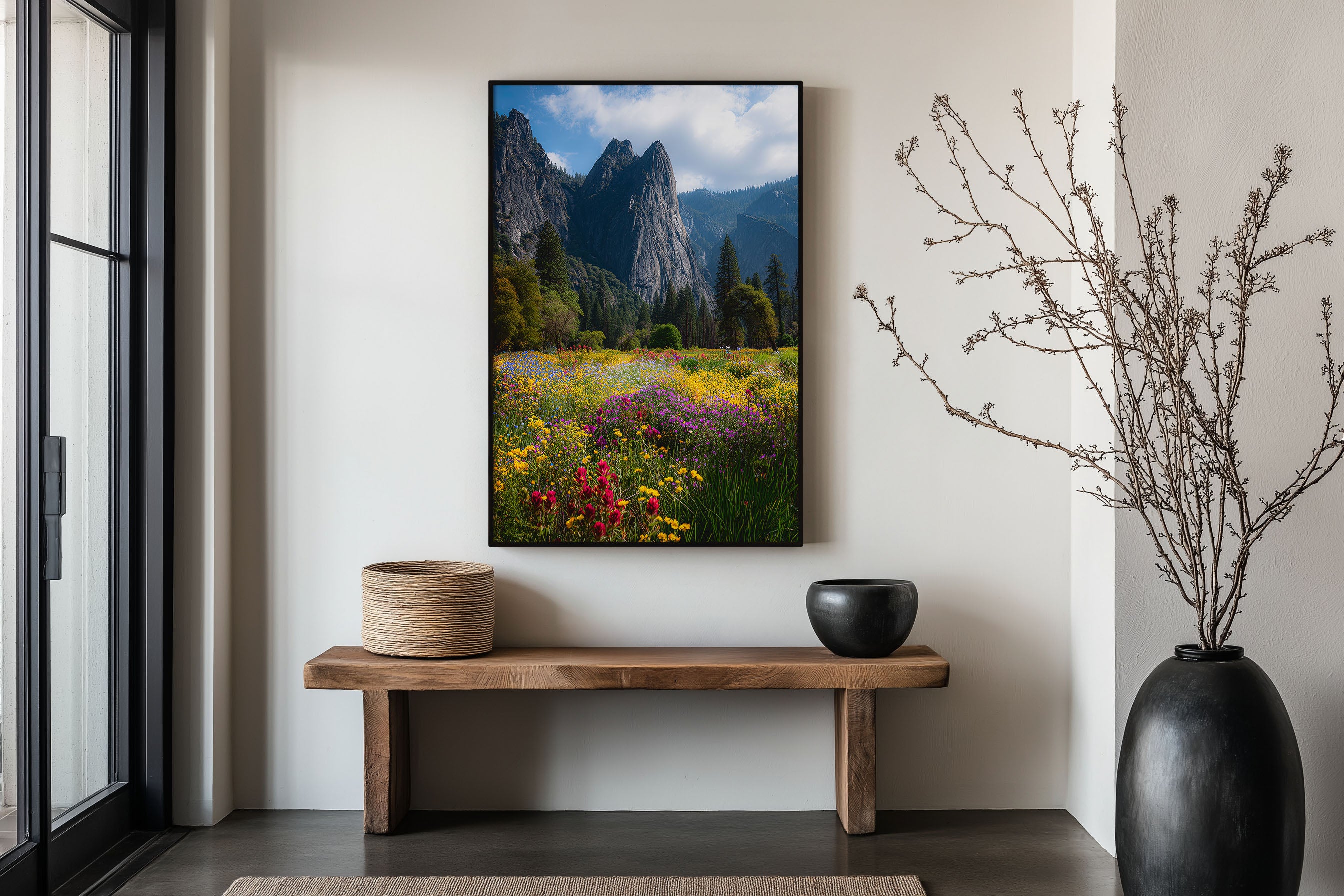 Yosemite Wildflower Meadow Print | Mountain Landscape Wall Art | Spring Flowers Nature Photography