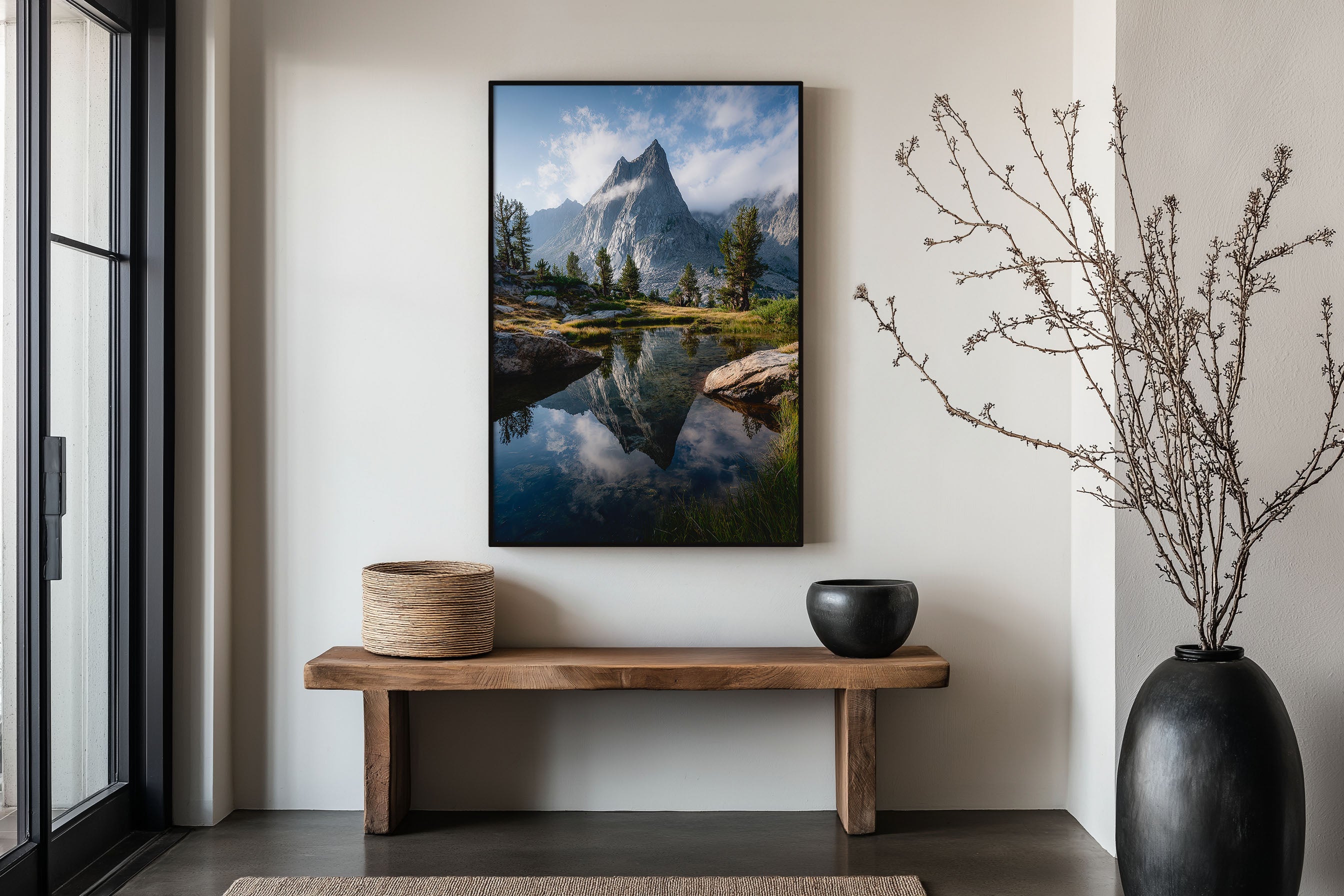 Enchantments Washington State Alpine Lake Reflection Print | Cascade Mountains Wall Art | Prusik Peak Alpine Tarn Reflection Landscape Photography Poster