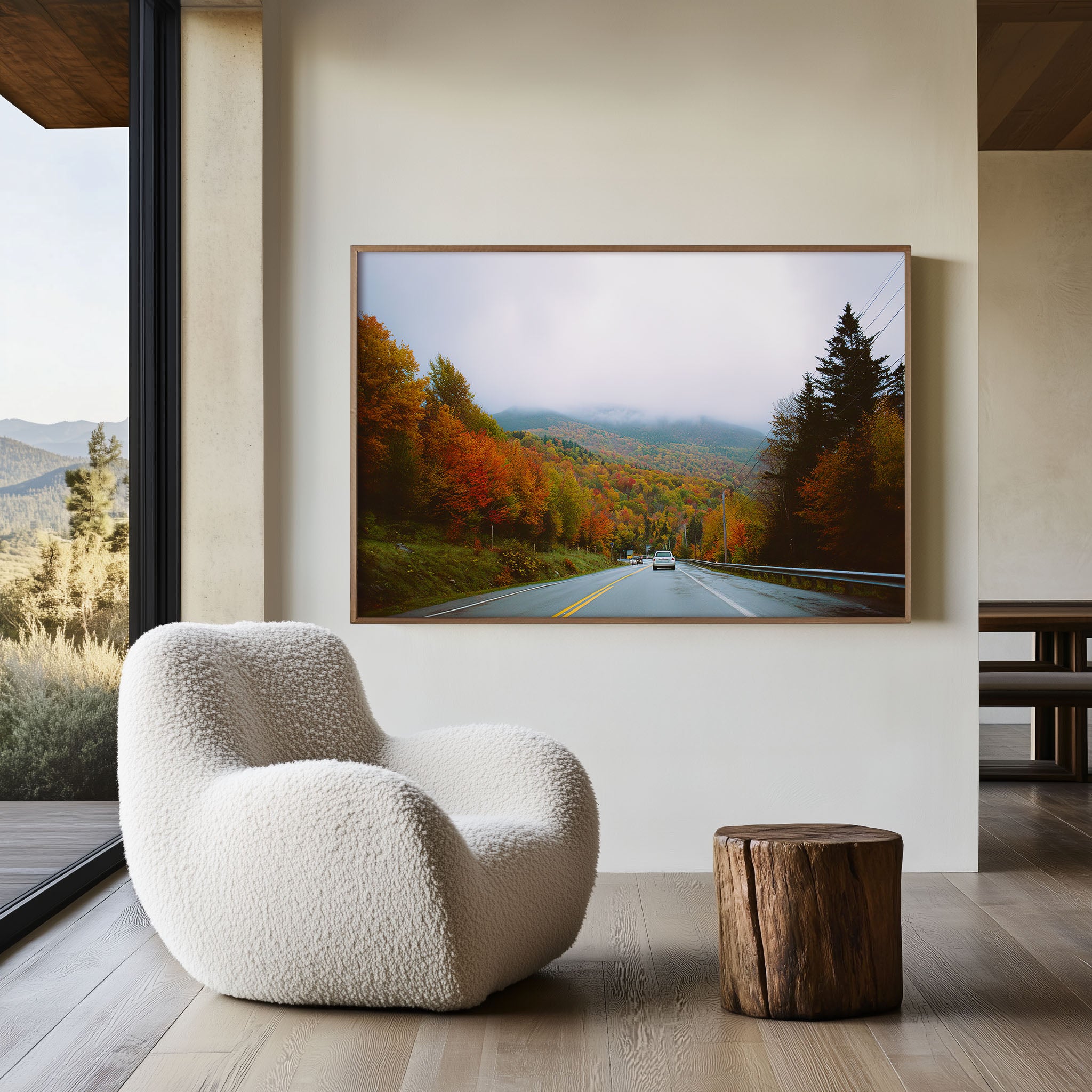 Vermont Fall Foliage Scenic Drive Wall Art Print