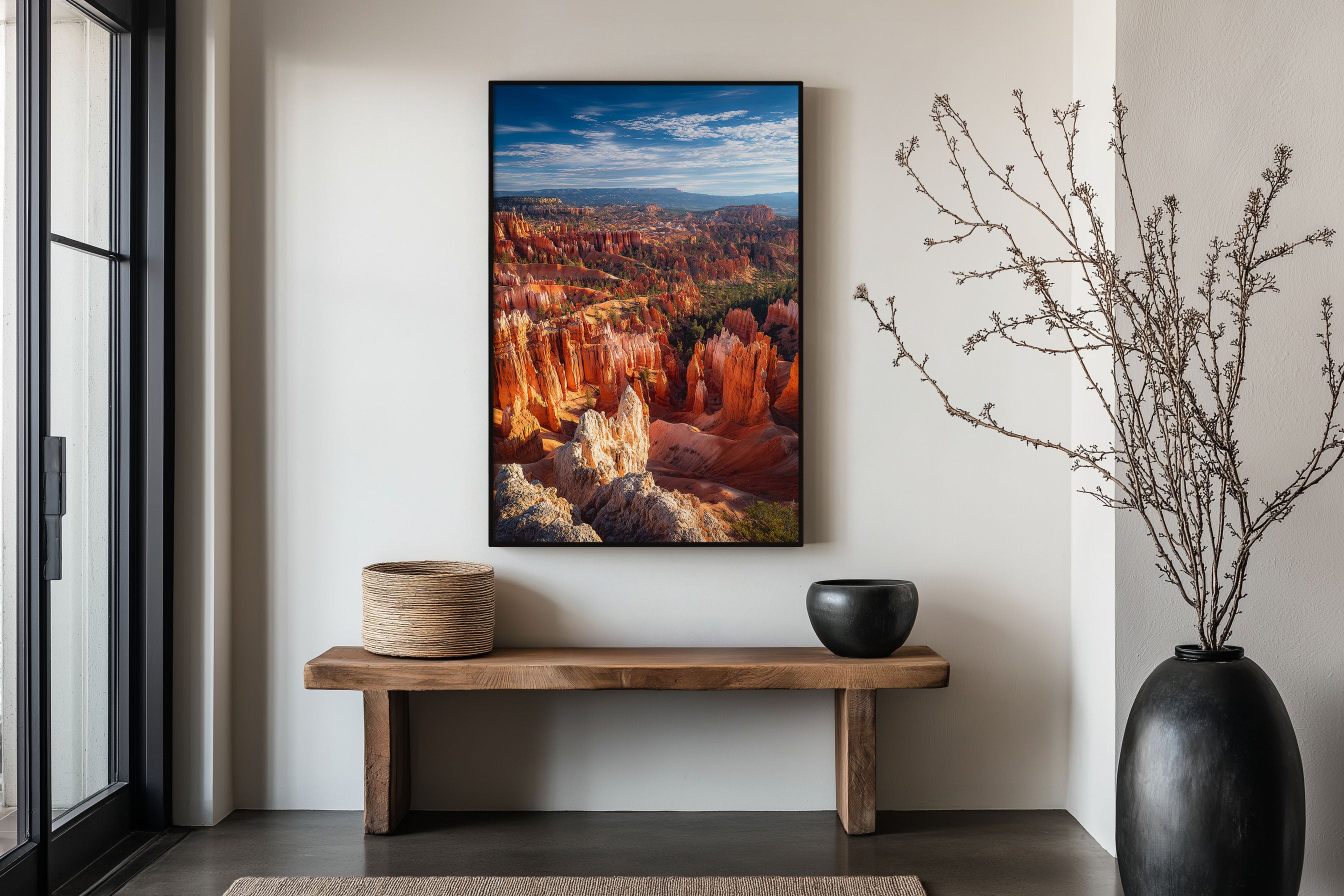 Bryce Canyon Hoodoos Wall Art Print | Utah National Park Amphitheatre Sunrise Photography | American Southwest Travel Poster | Bold Desert Home Decor