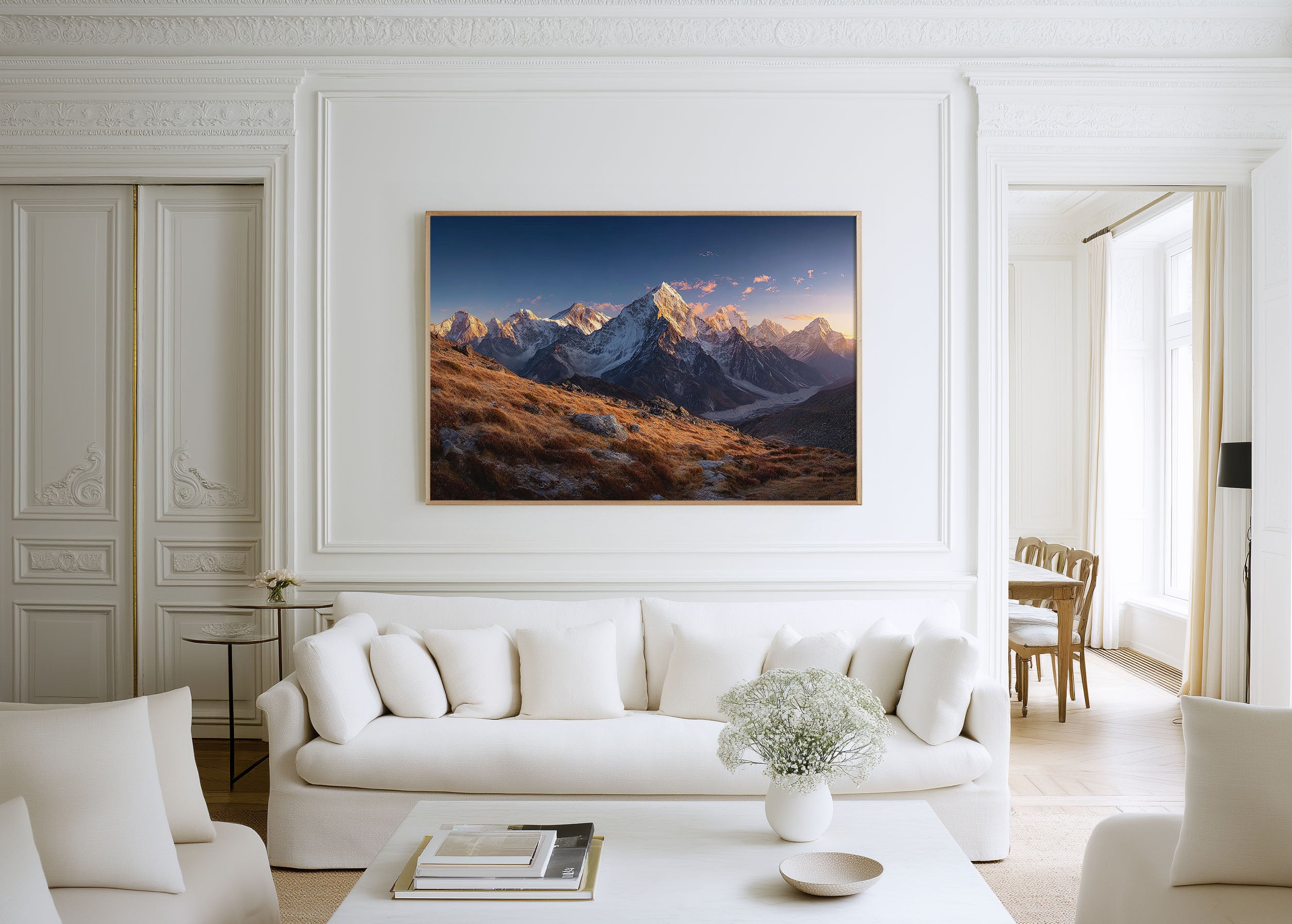 Himalayas Sunset Mountain Wall Art