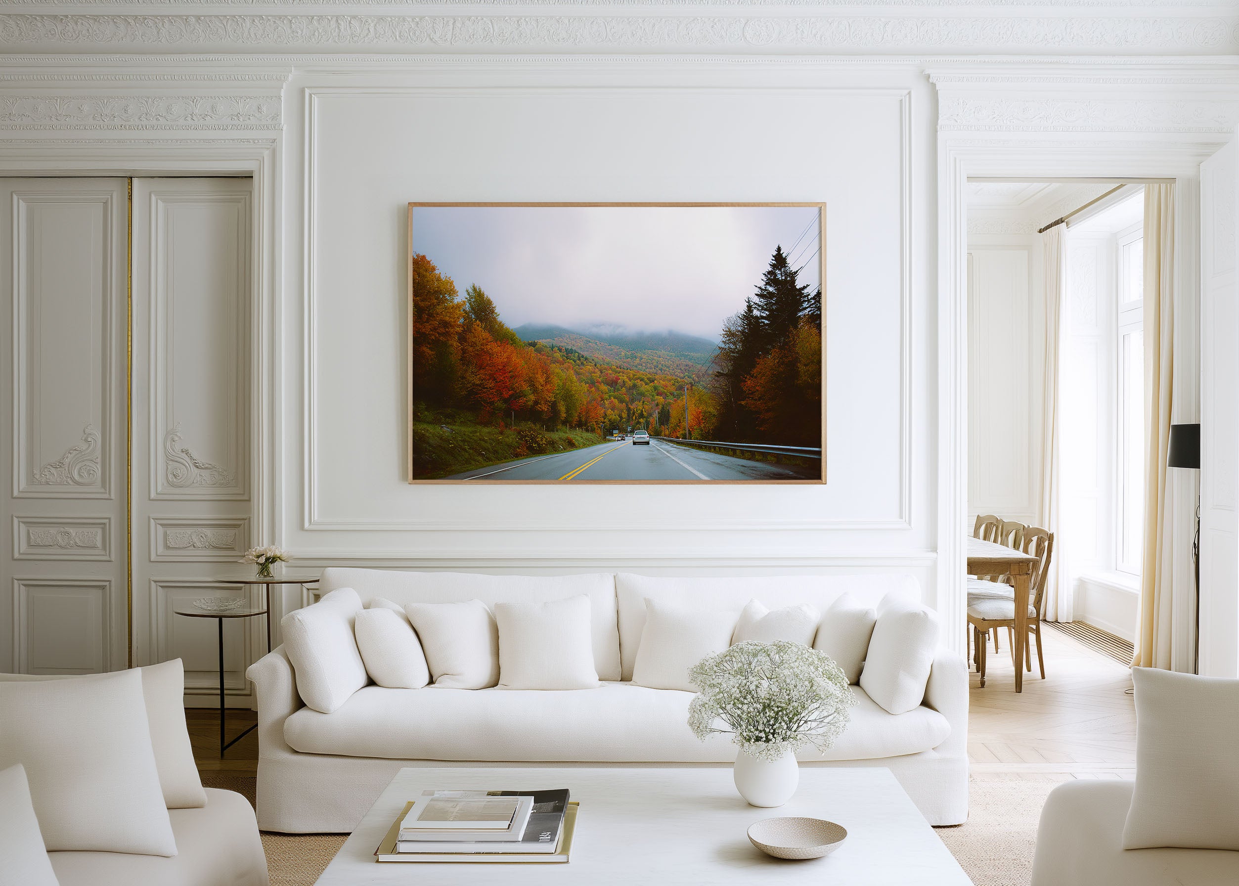 Vermont Fall Foliage Scenic Drive Wall Art Print