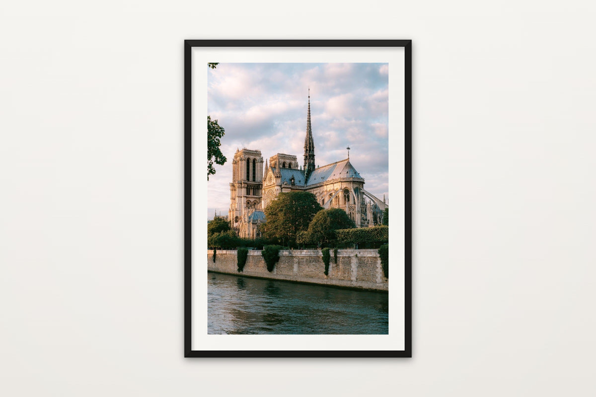 Notre-Dame Buttresses wall art print – The flying buttresses of Notre-Dame above the Seine, Paris
