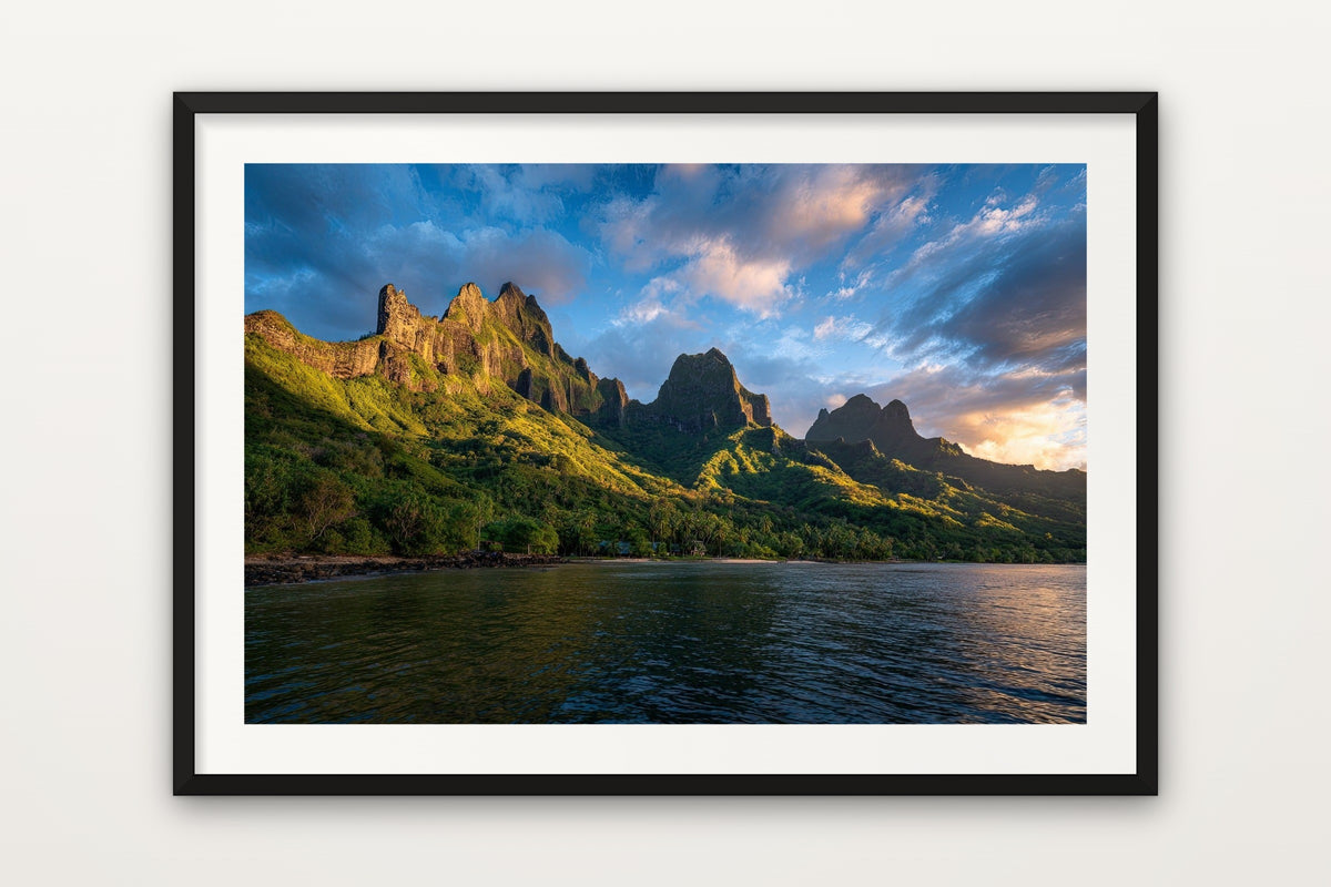 Moorea Peaks wall art print – The tropical peaks of Moorea, French Polynesia