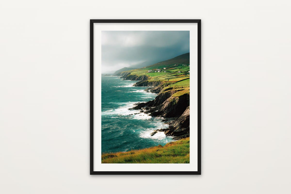 Dingle Peninsula wall art print – The coastal cliffs of the Dingle Peninsula on the Wild Atlantic Way, Ireland