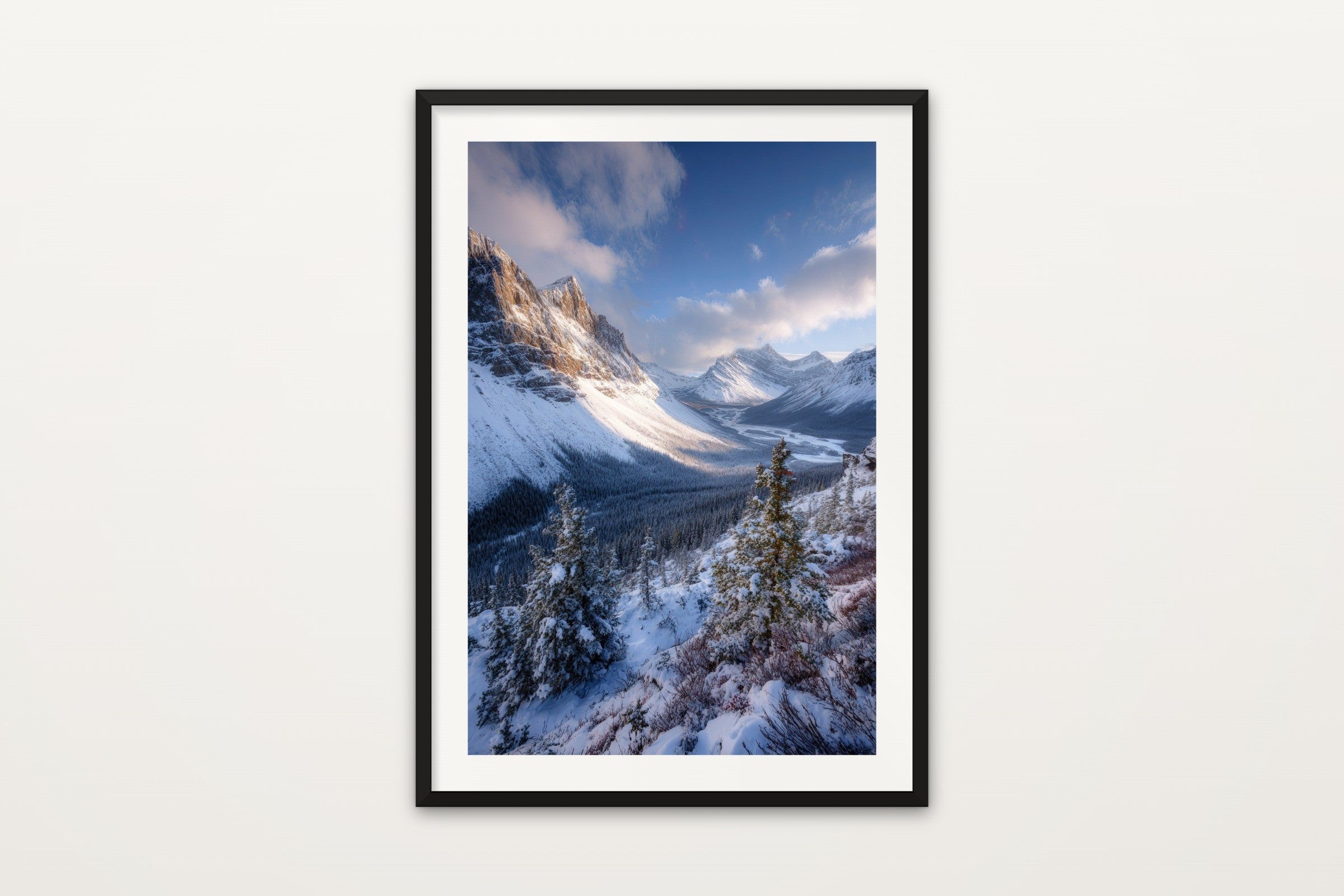 Icefields Parkway in Winter