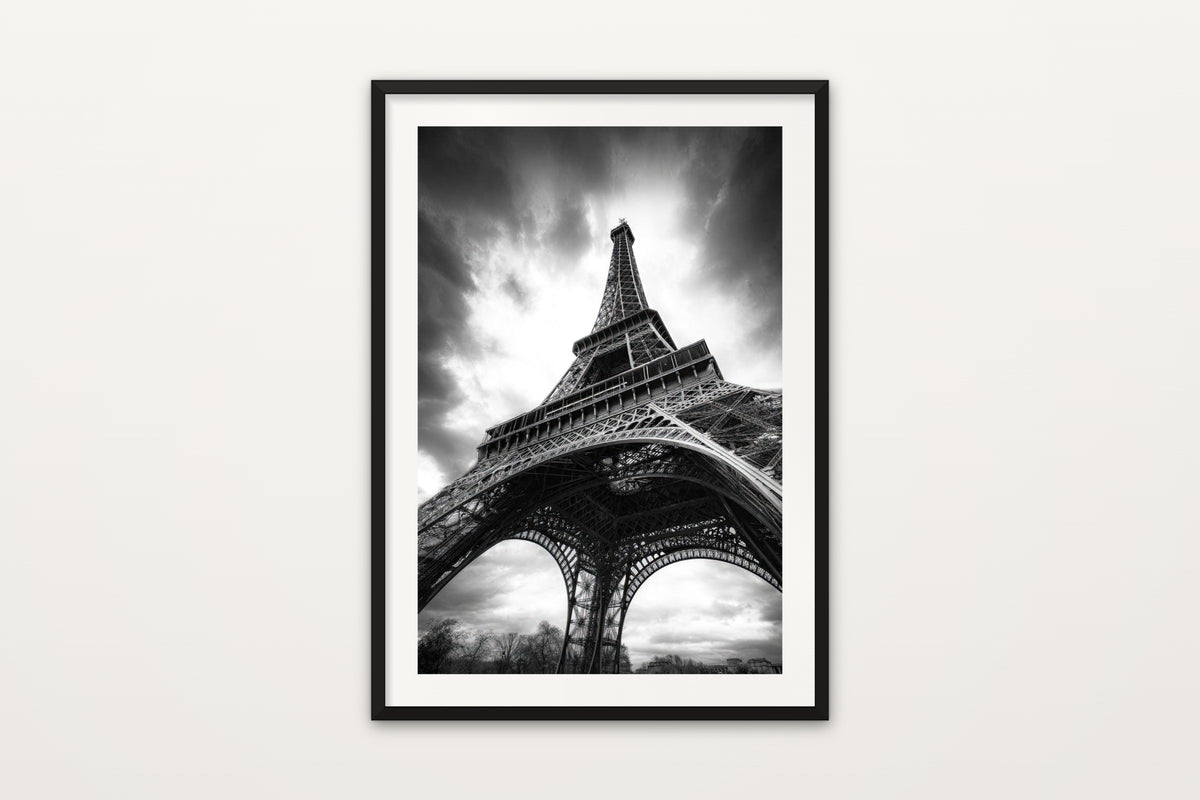 Paris in Black & White wall art print – The Eiffel Tower and Paris in black and white