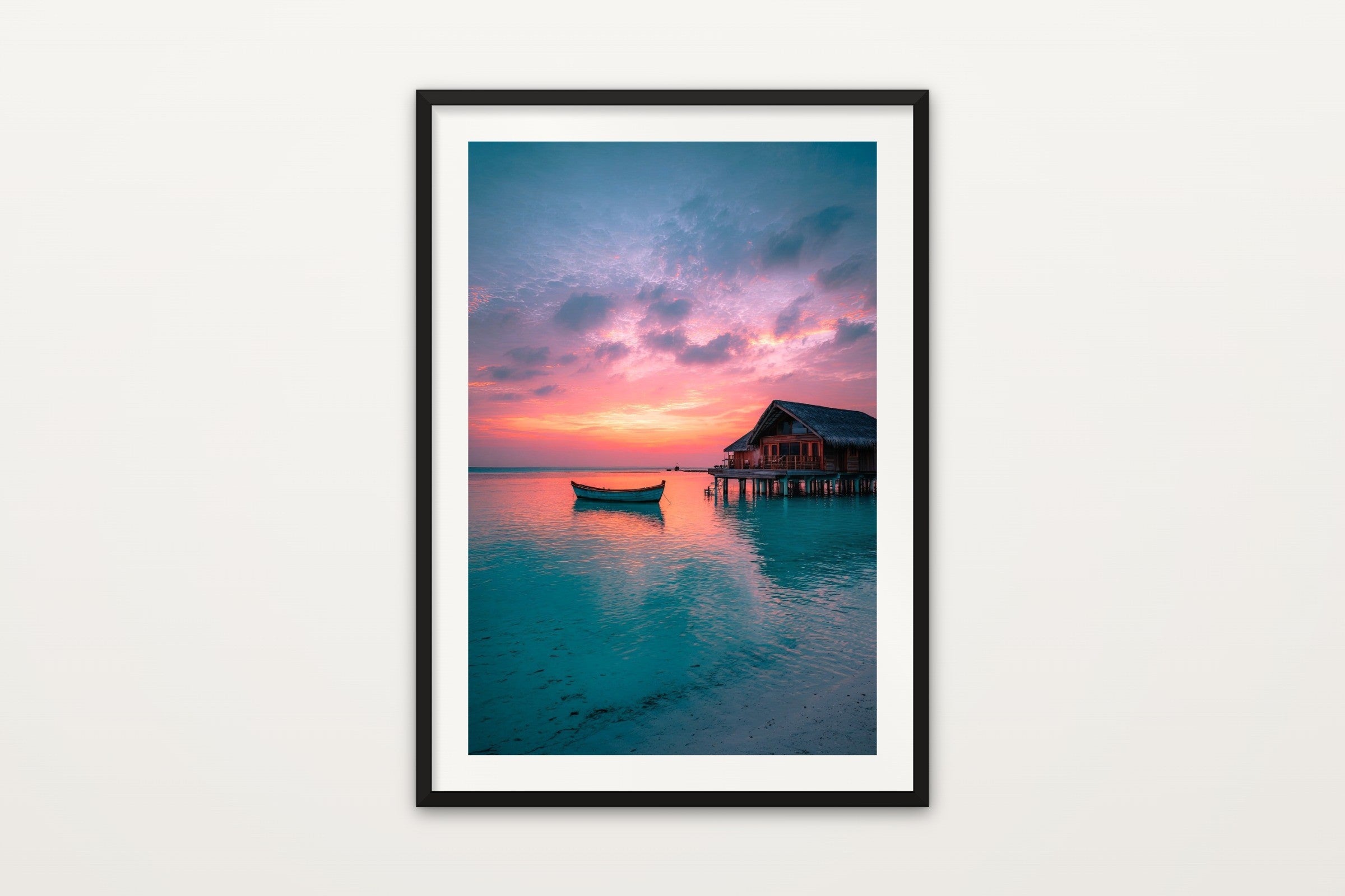 Overwater at Sunset, Maldives