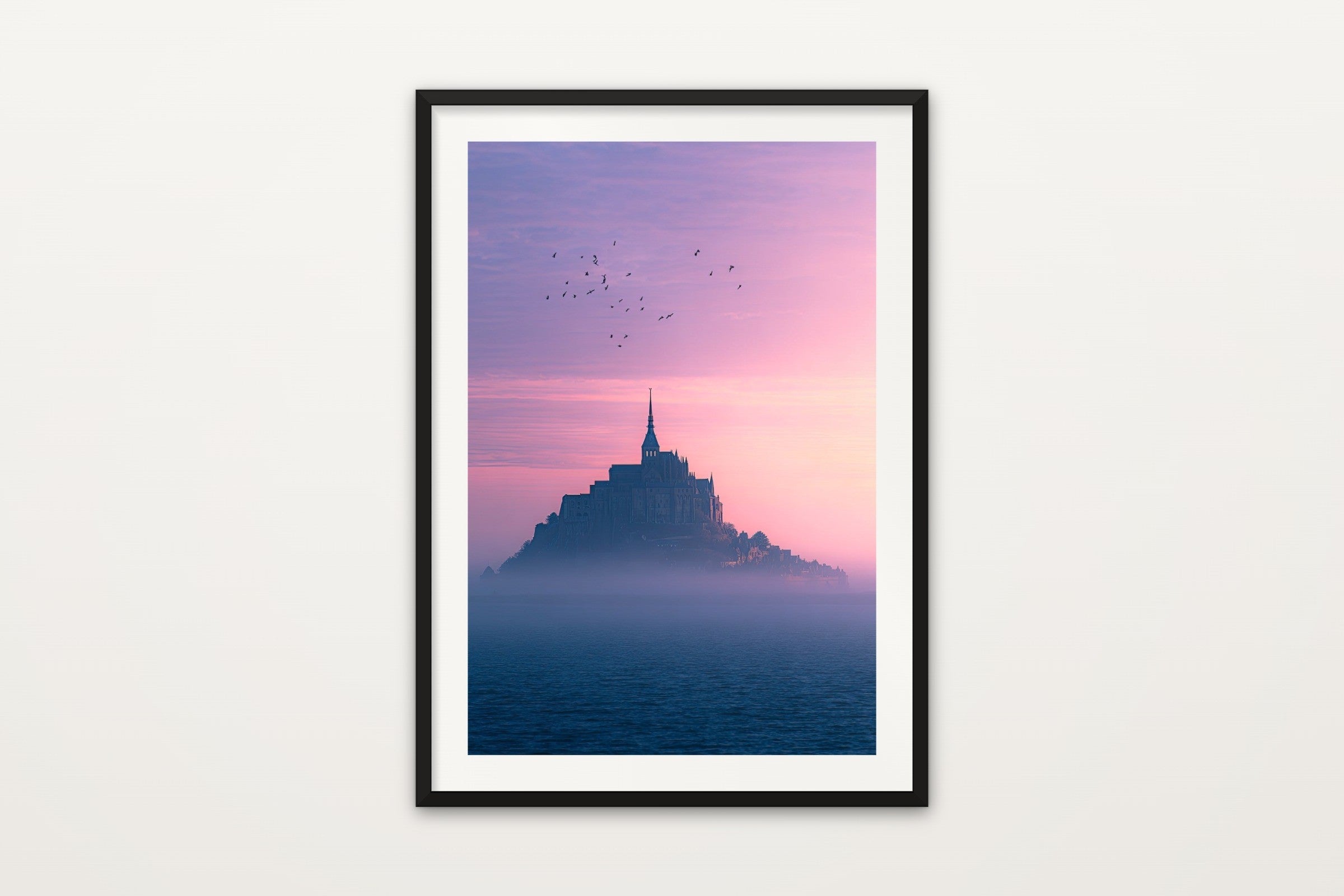 Mont Saint-Michel in Pink