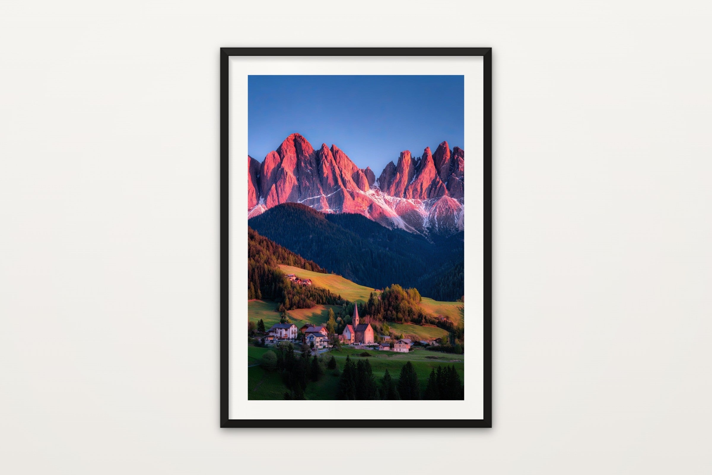 Santa Maddalena Alpenglow