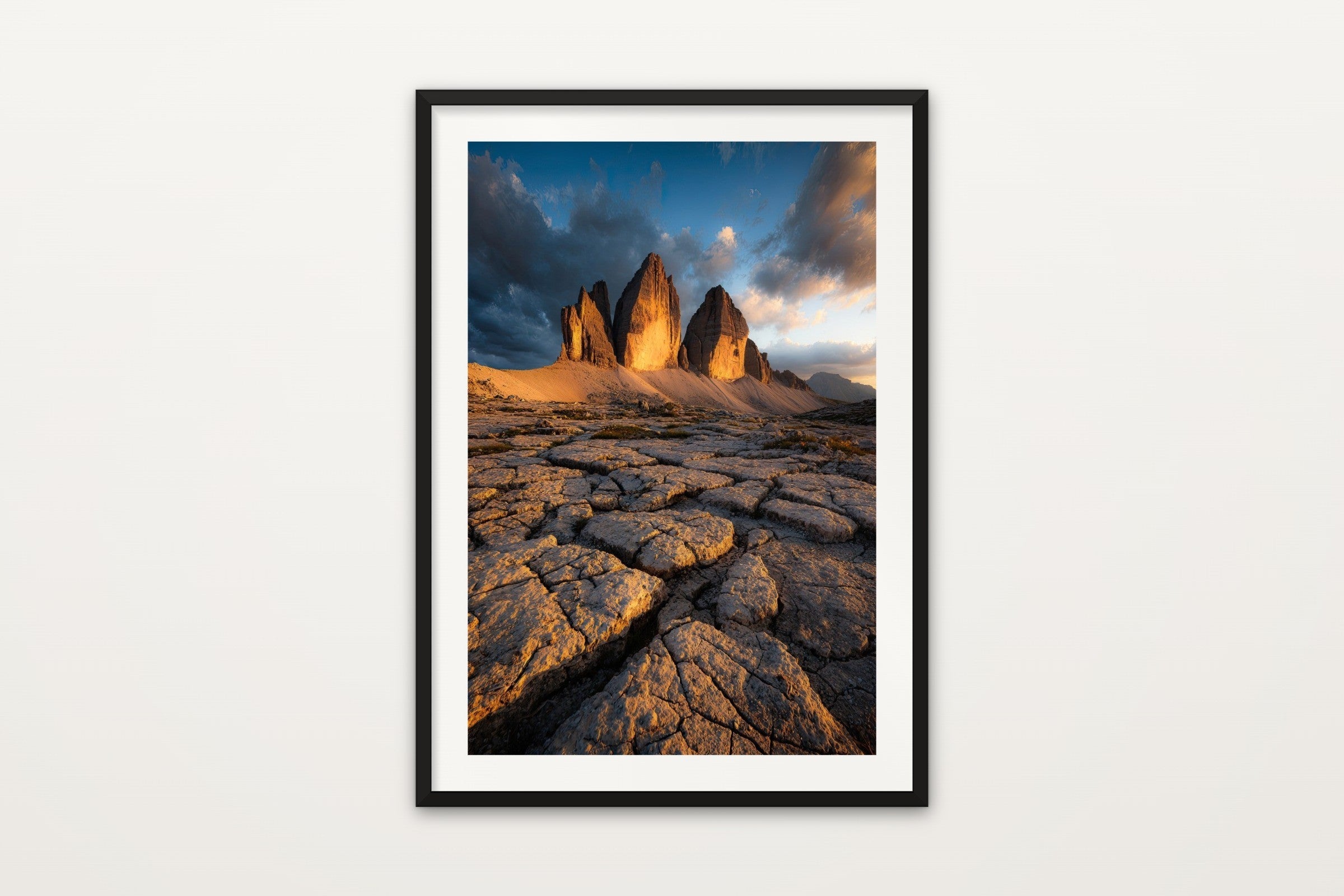 Tre Cime Cracked Rock