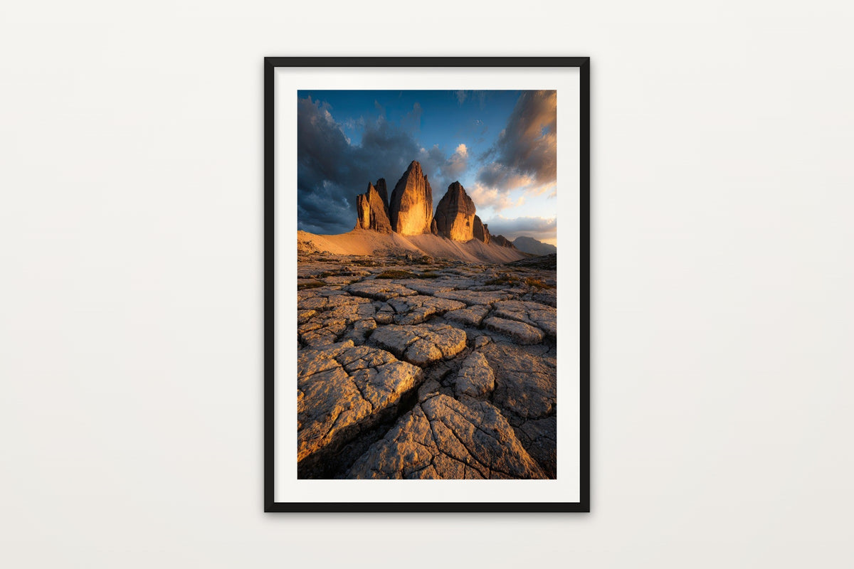 Tre Cime Cracked Rock