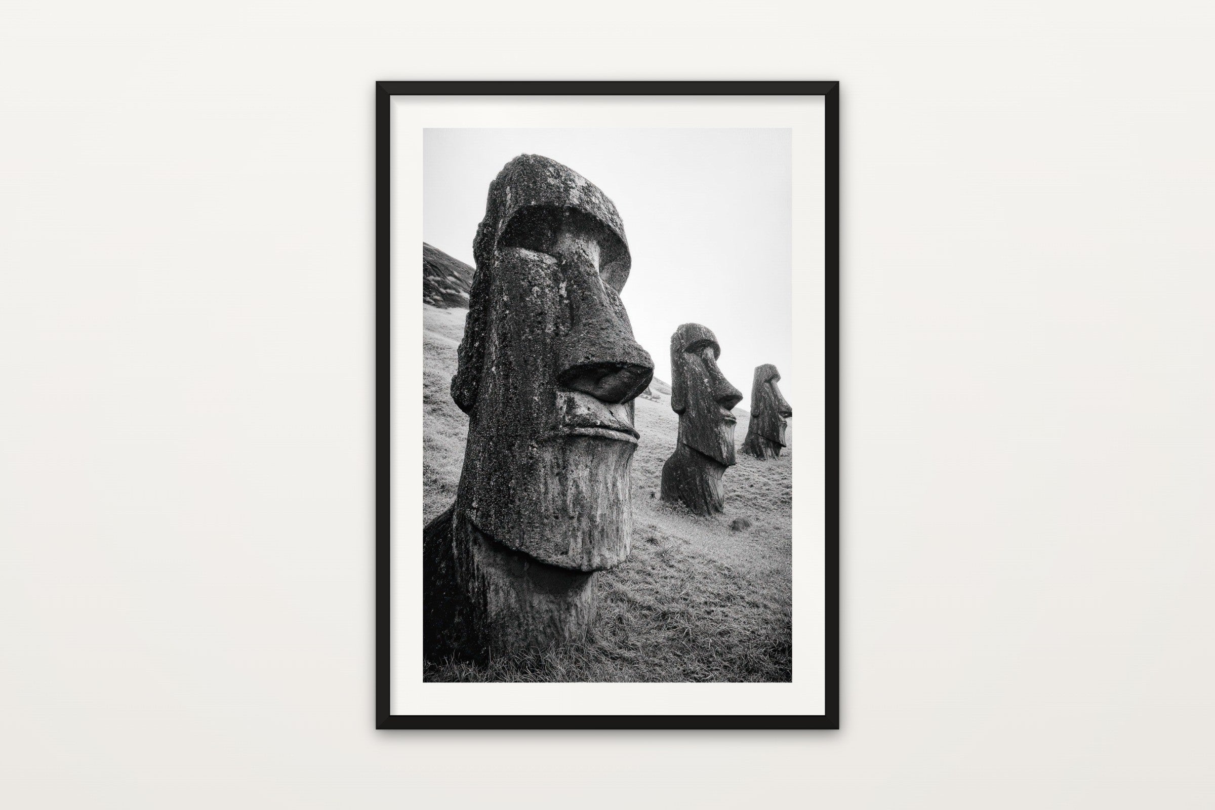 Moai in Black & White