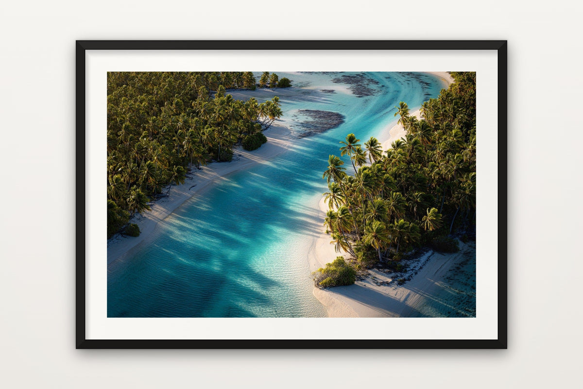 Palm Islands, Aitutaki wall art print – Palm-covered islands in the Aitutaki lagoon, Cook Islands