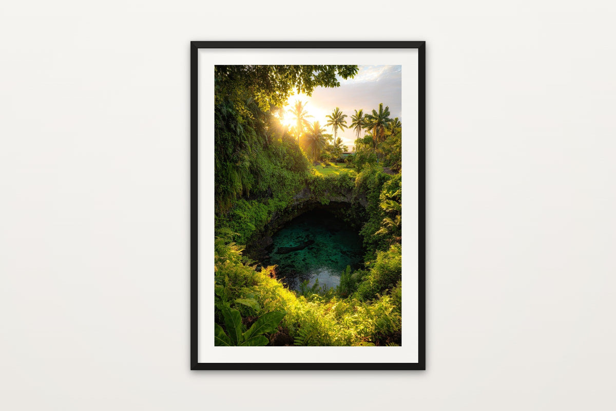 To Sua Ocean Trench III wall art print – The paradise lagoon of the To Sua Ocean Trench, Samoa