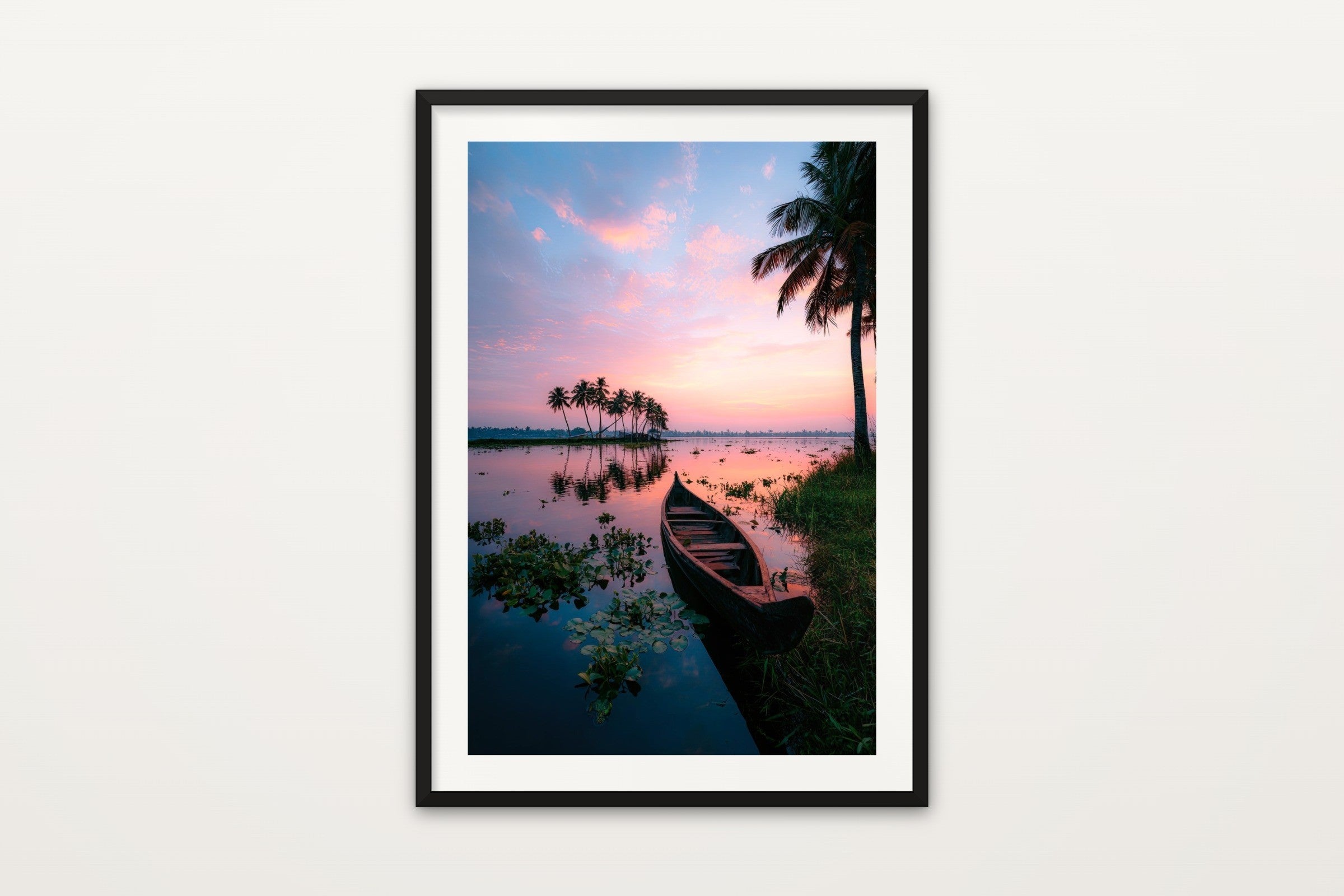 Kerala Boat at Sunset
