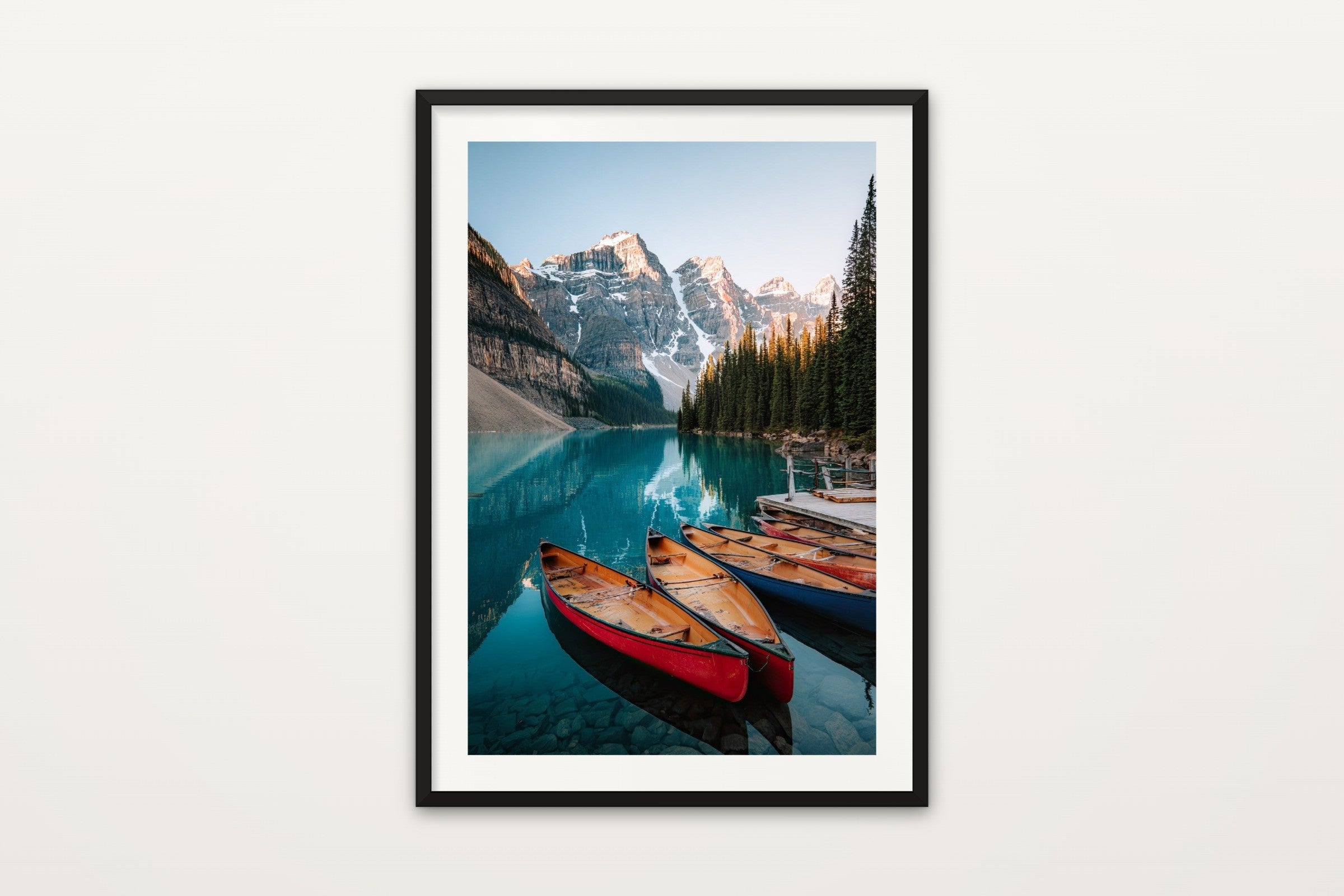 Canoe at Moraine Lake