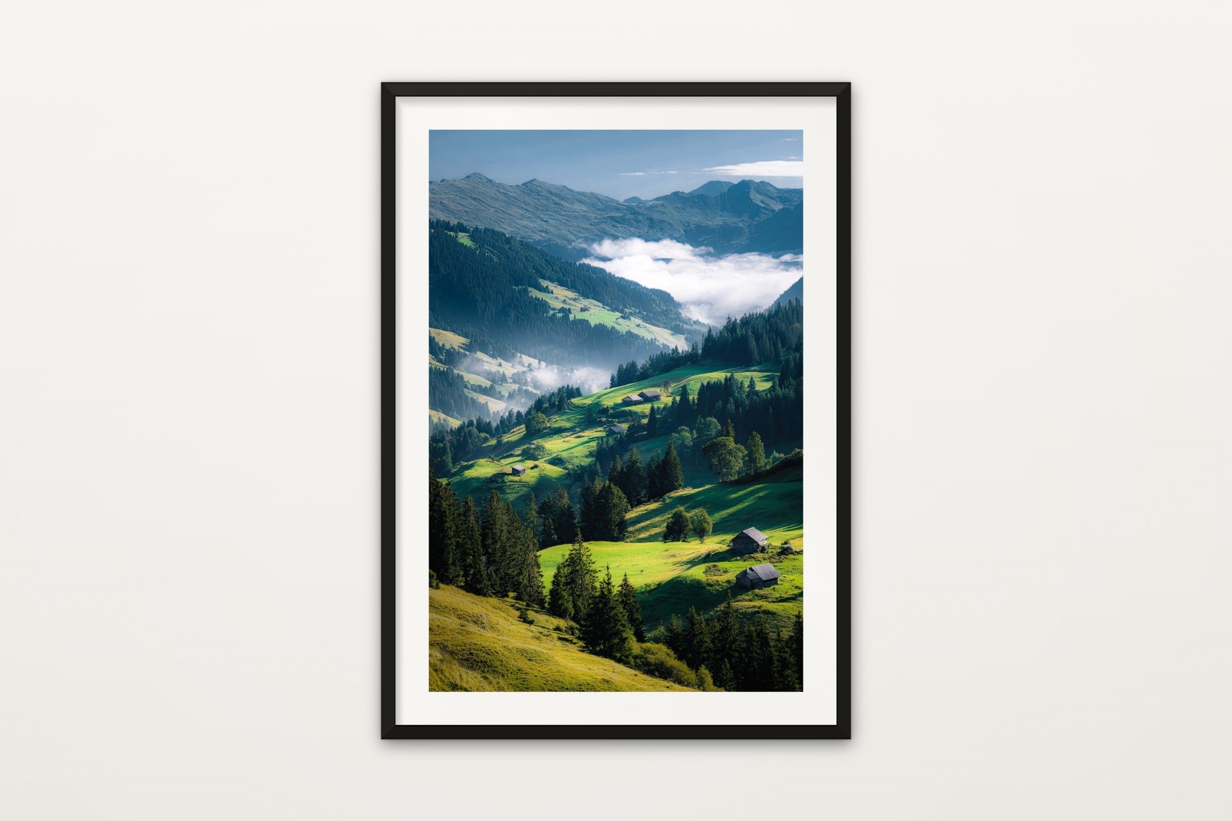 Alpine Chalet in Mist