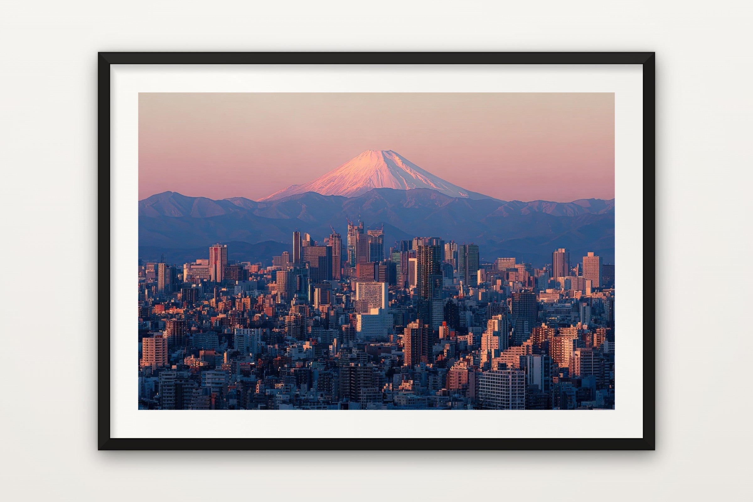 Tokyo and Fuji at Sunset