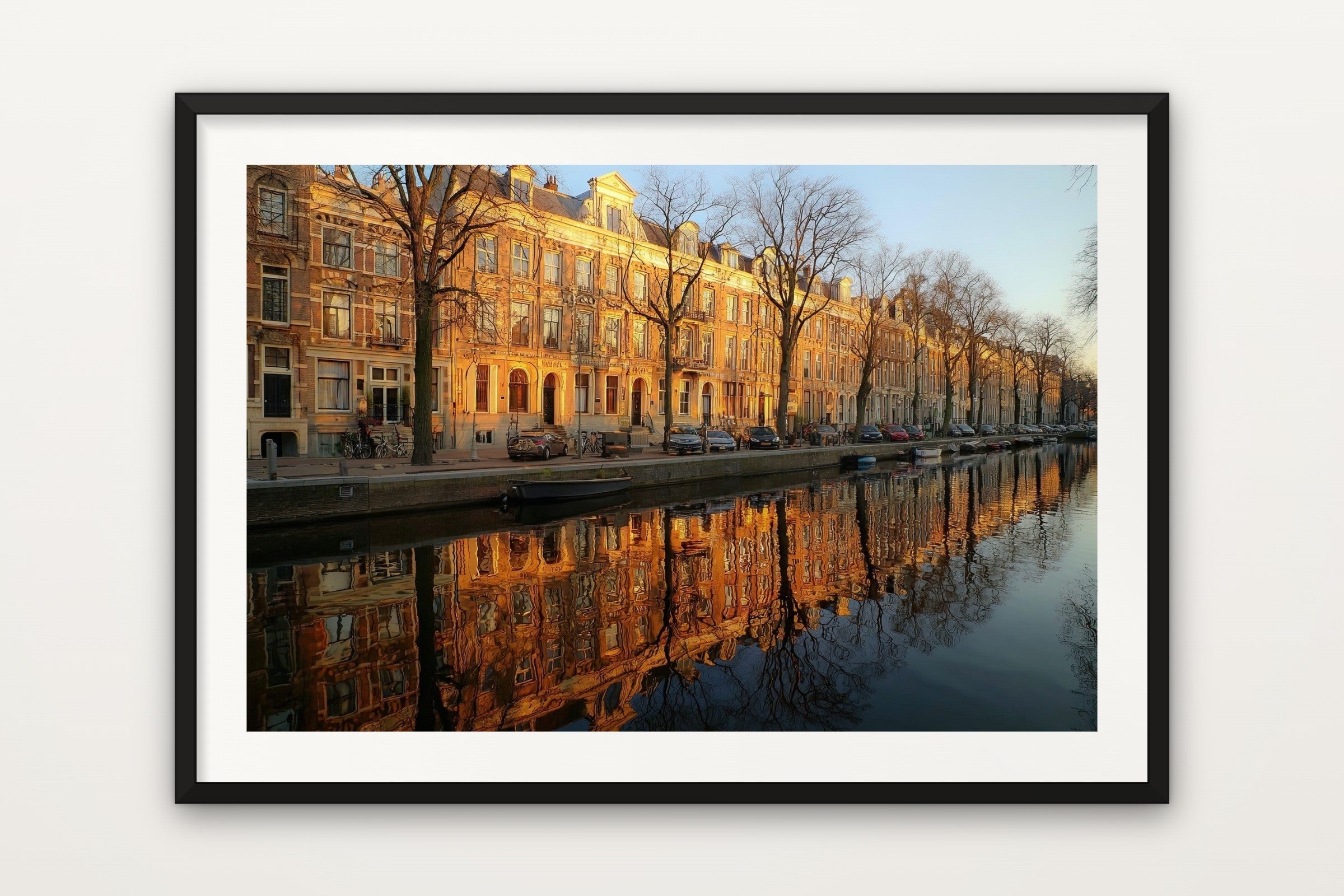 Amsterdam Canal at Sunset