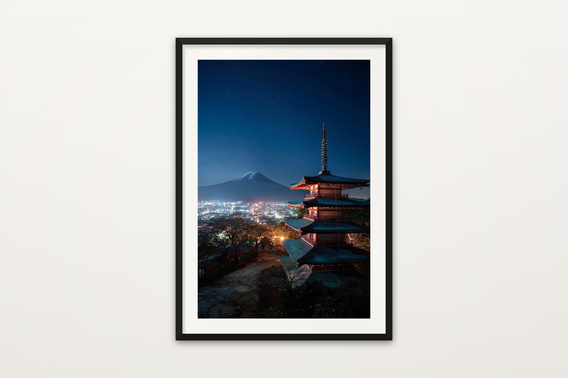 Chureito Pagoda at Night