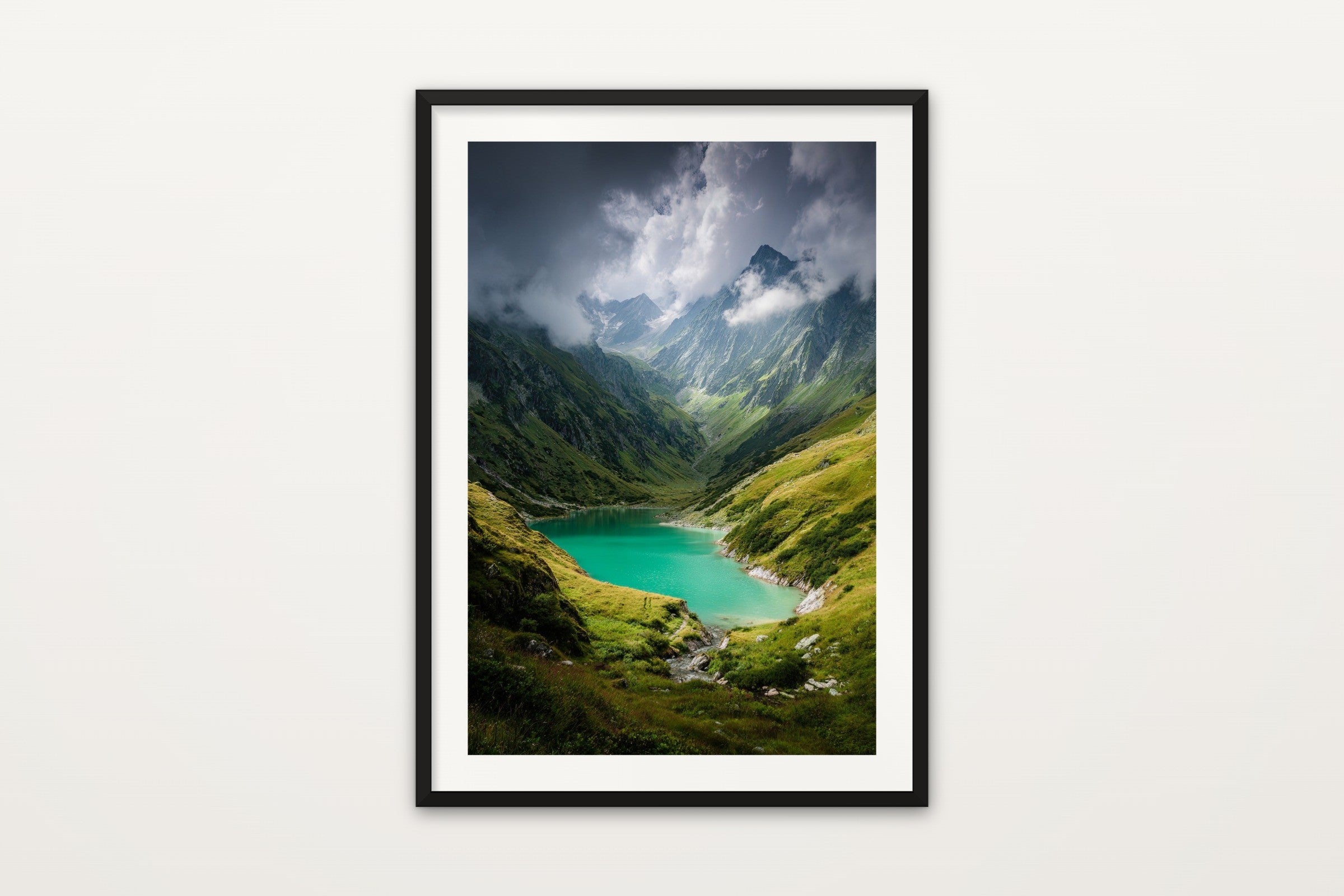 Turquoise Alpine Lake