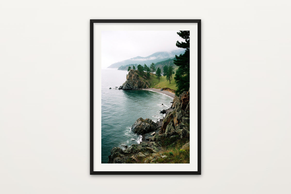 Lake Baikal wall art print – The shoreline of Lake Baikal in Siberia, Russia