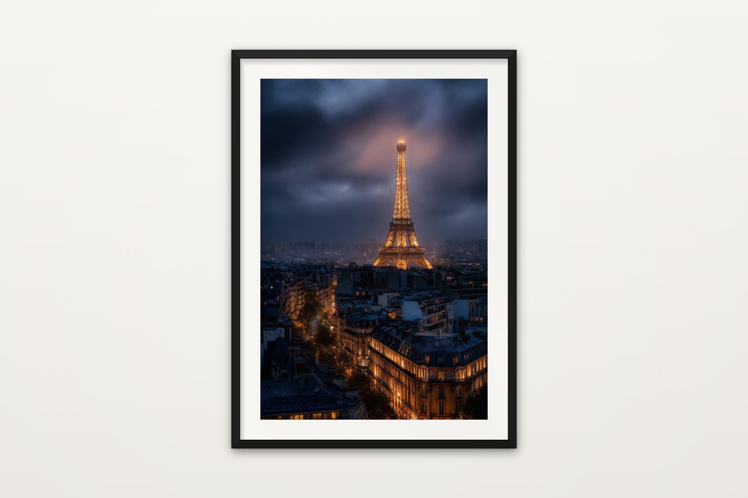 Eiffel Tower in Storm