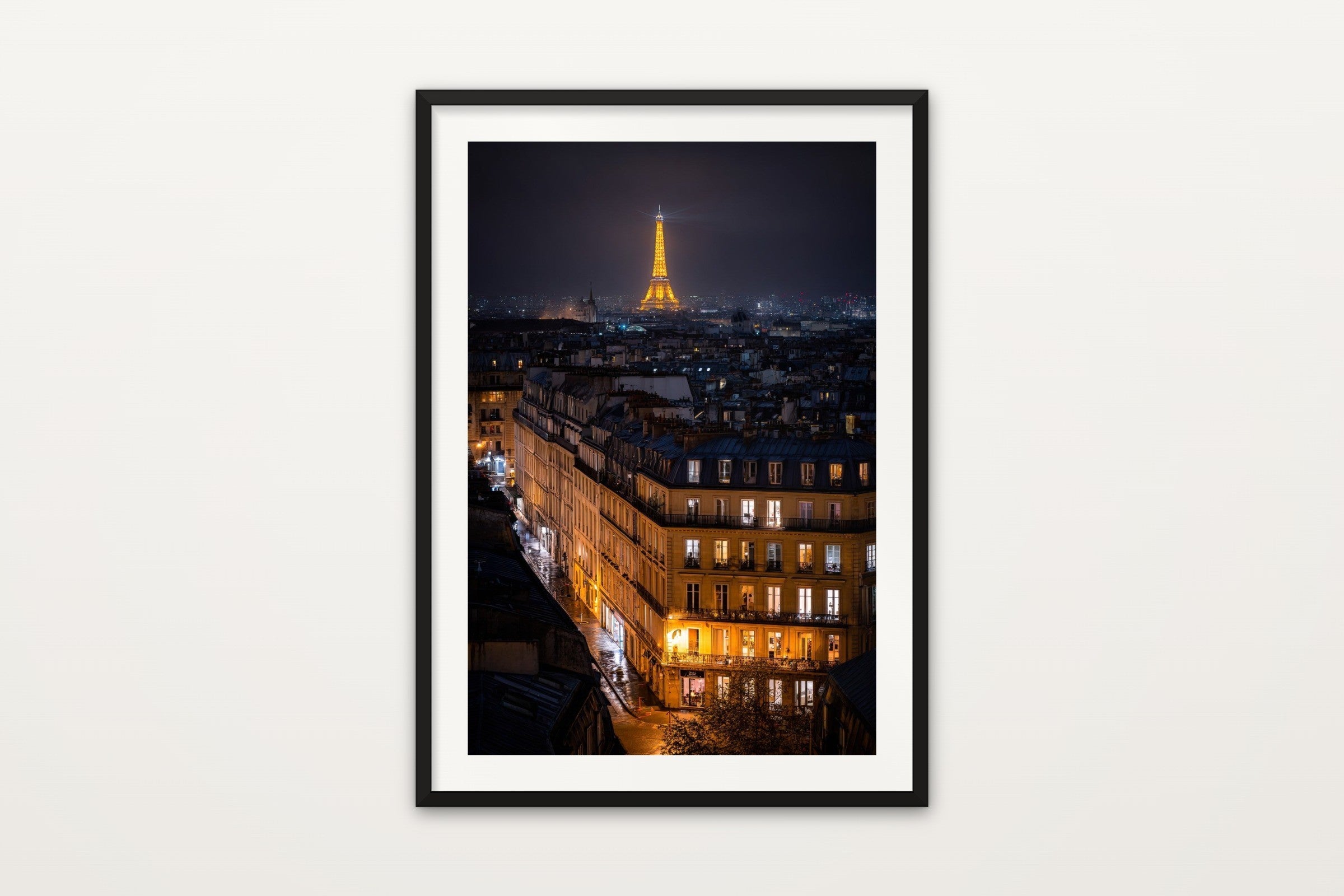 Paris Rooftops at Night