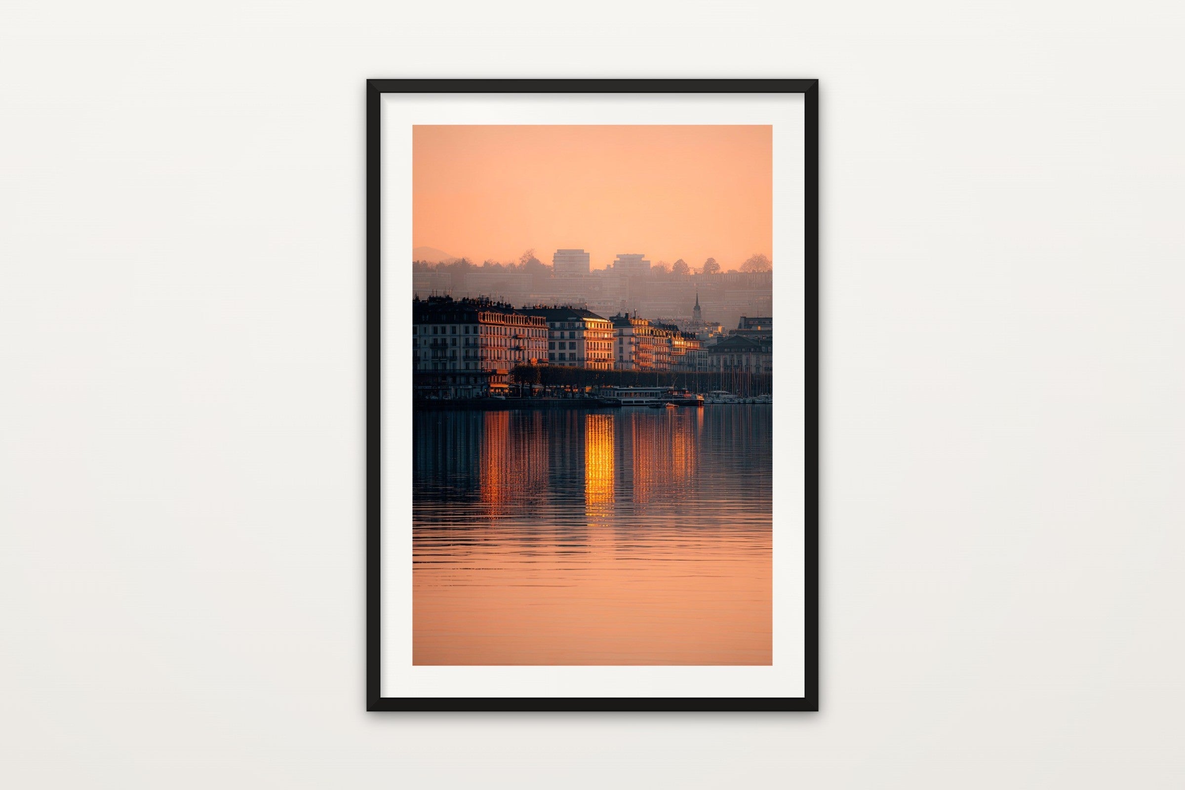 Lake Geneva at Sunset