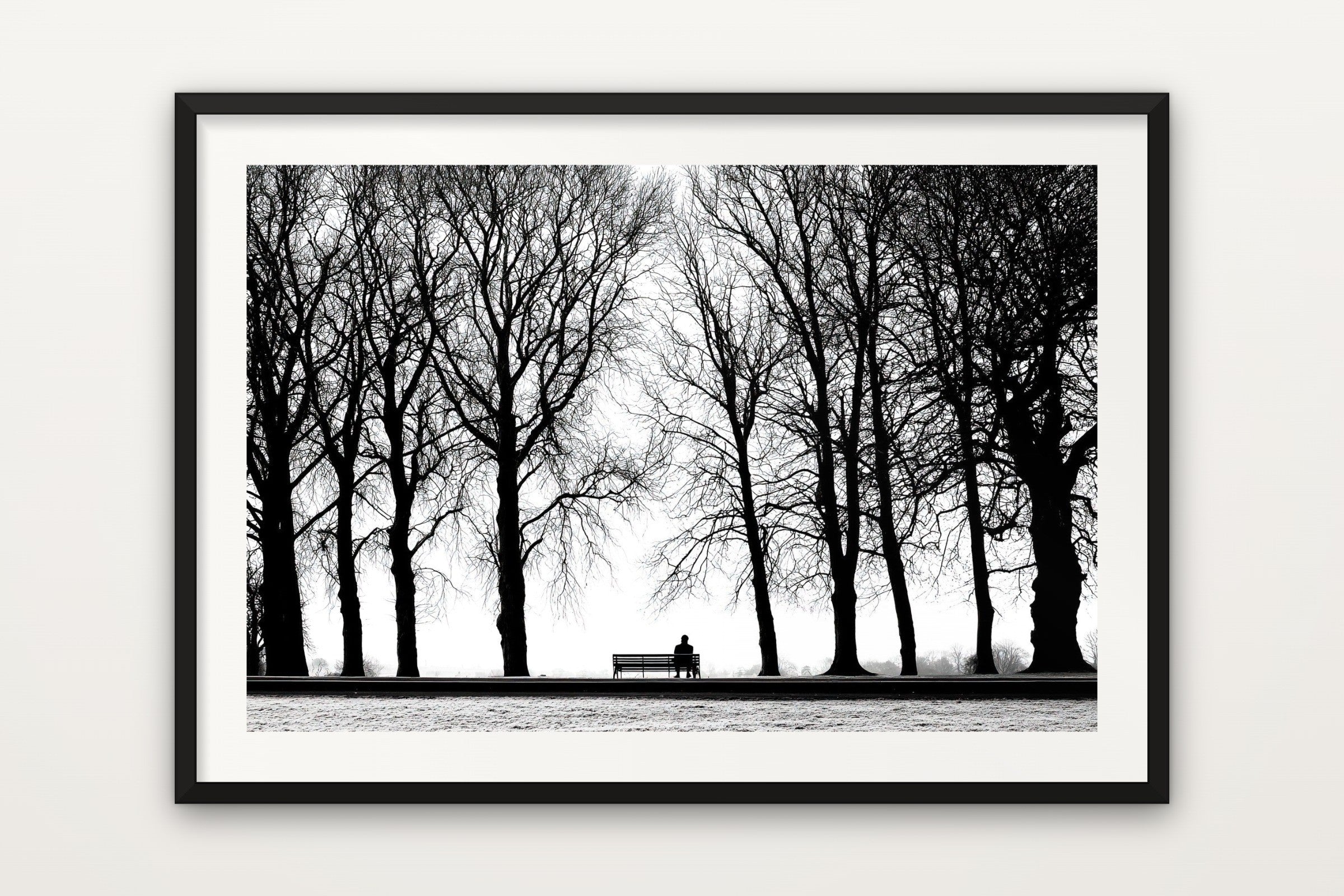 Bench Among Bare Trees